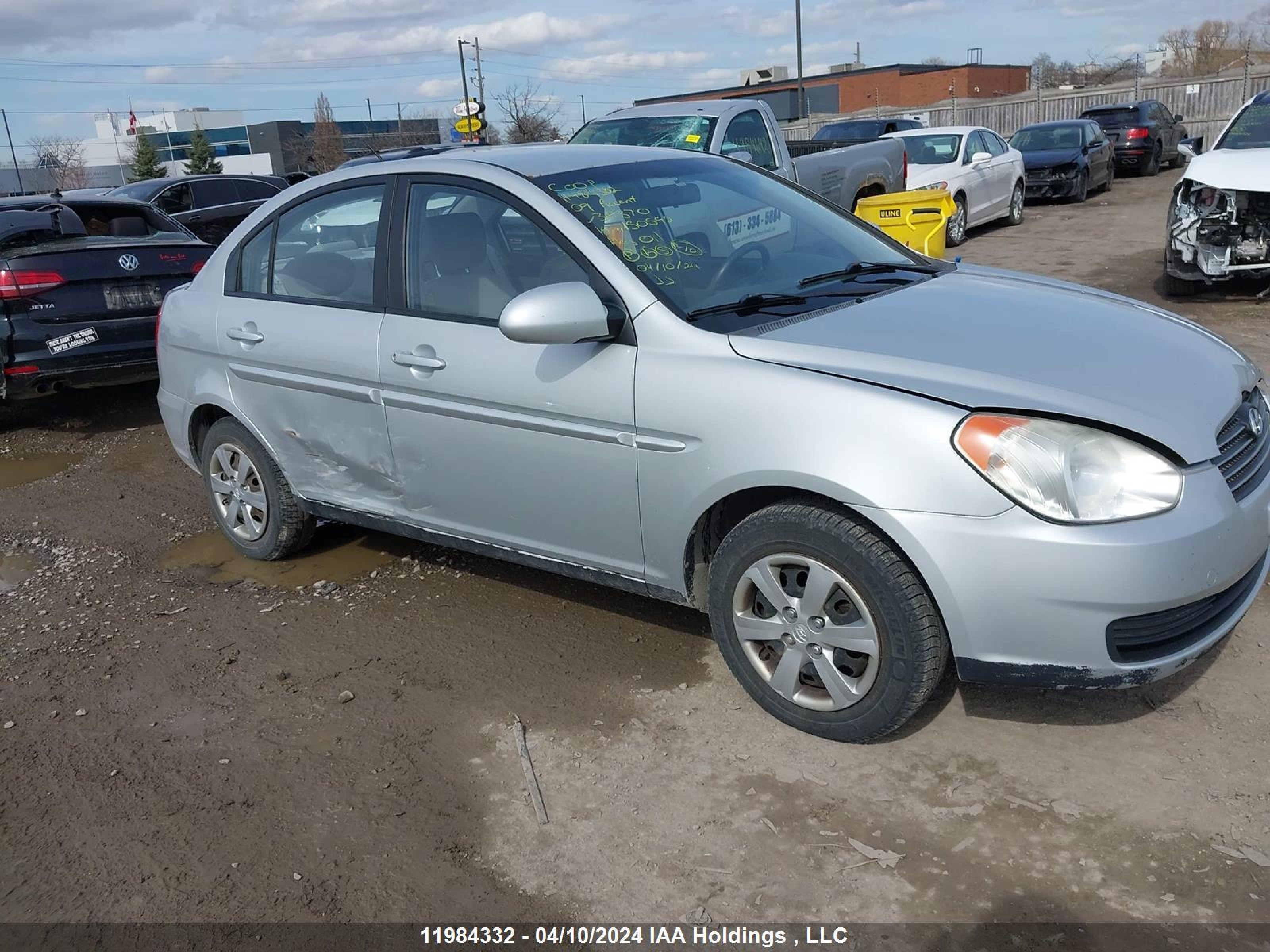 HYUNDAI ACCENT 2009 kmhcn45c19u319370