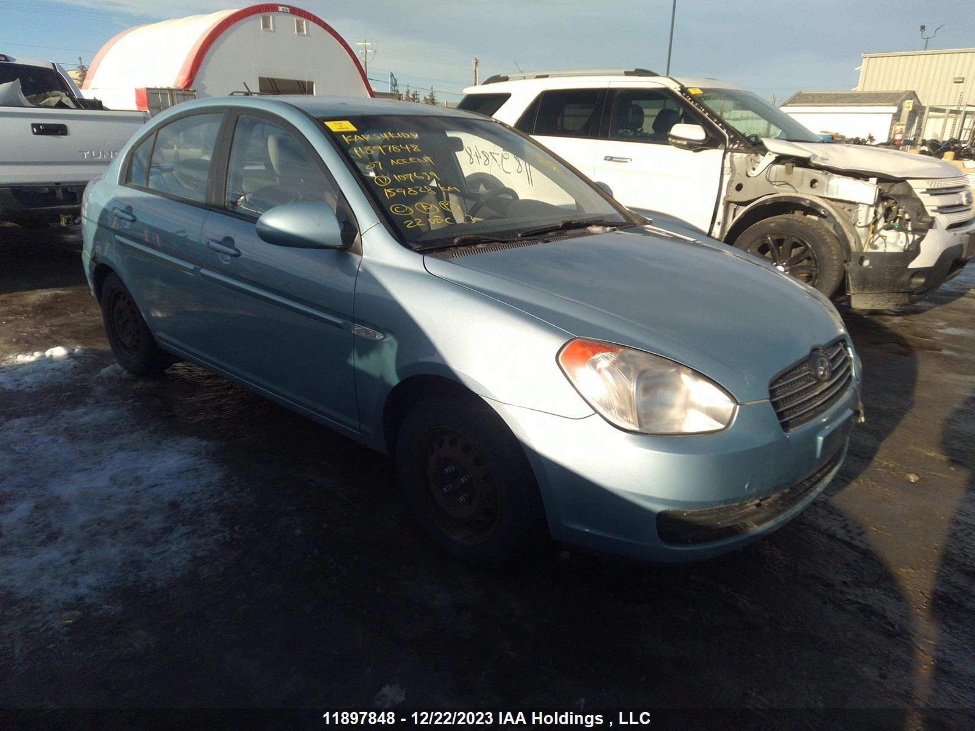 HYUNDAI ACCENT 2007 kmhcn45c47u107639