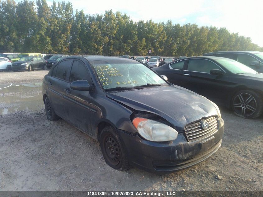 HYUNDAI ACCENT 2009 kmhcn45c89u331516