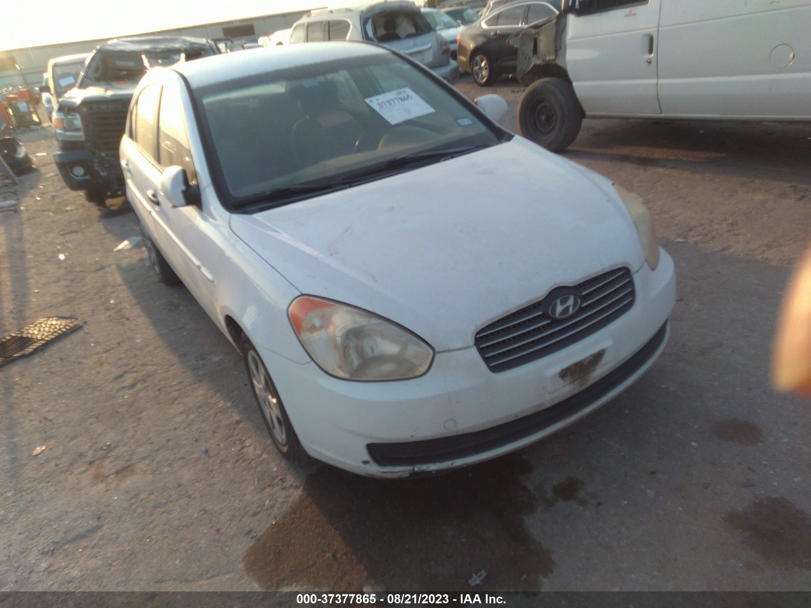 HYUNDAI ACCENT 2008 kmhcn46c68u174596