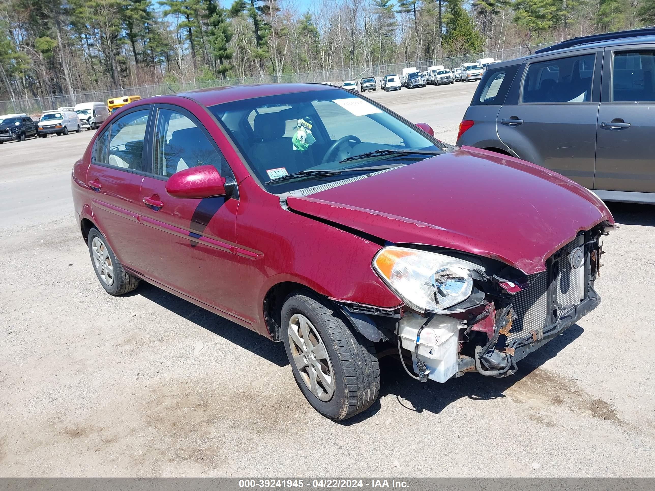 HYUNDAI ACCENT 2008 kmhcn46c78u196185