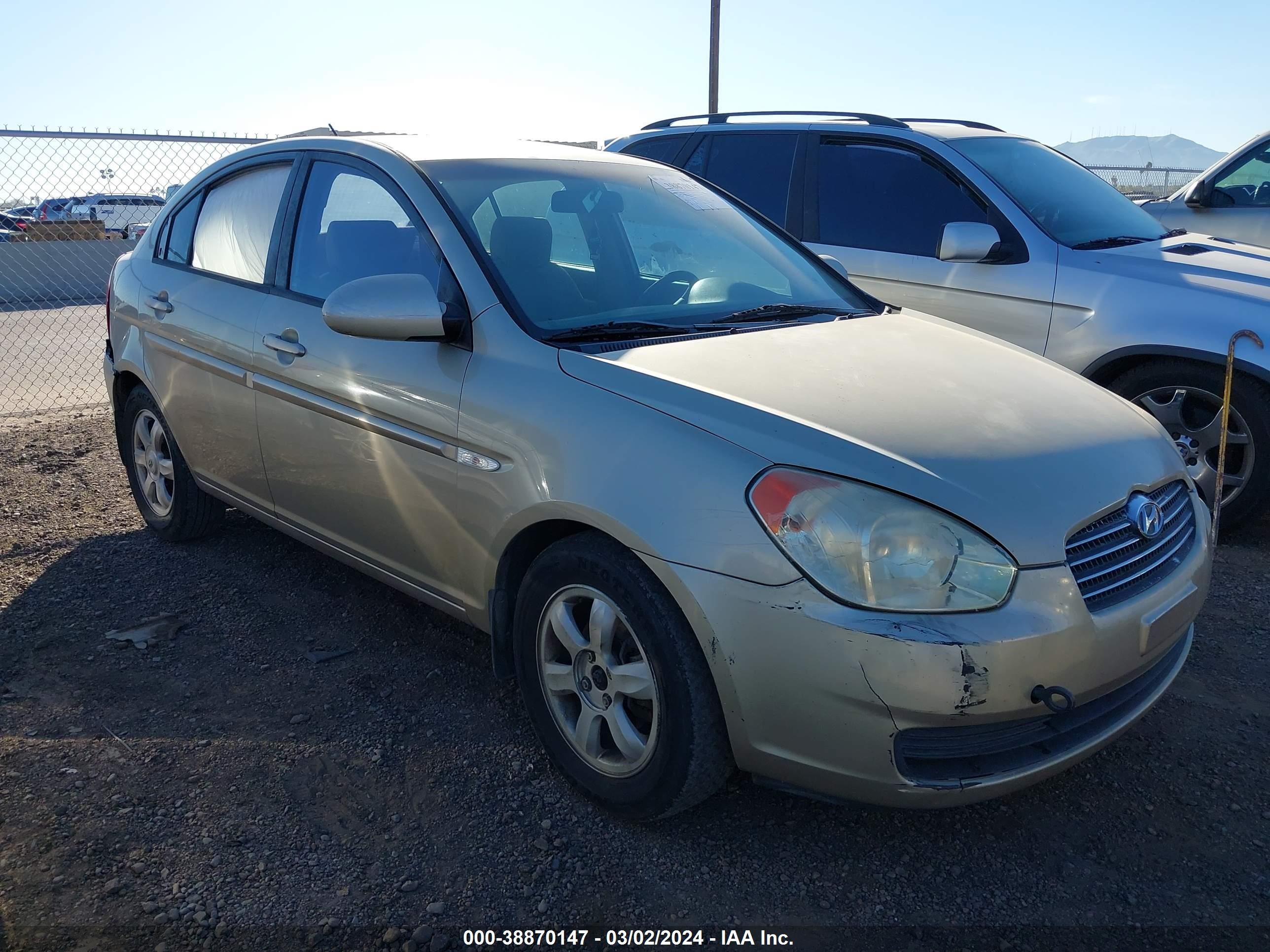 HYUNDAI ACCENT 2007 kmhcn46c87u121588