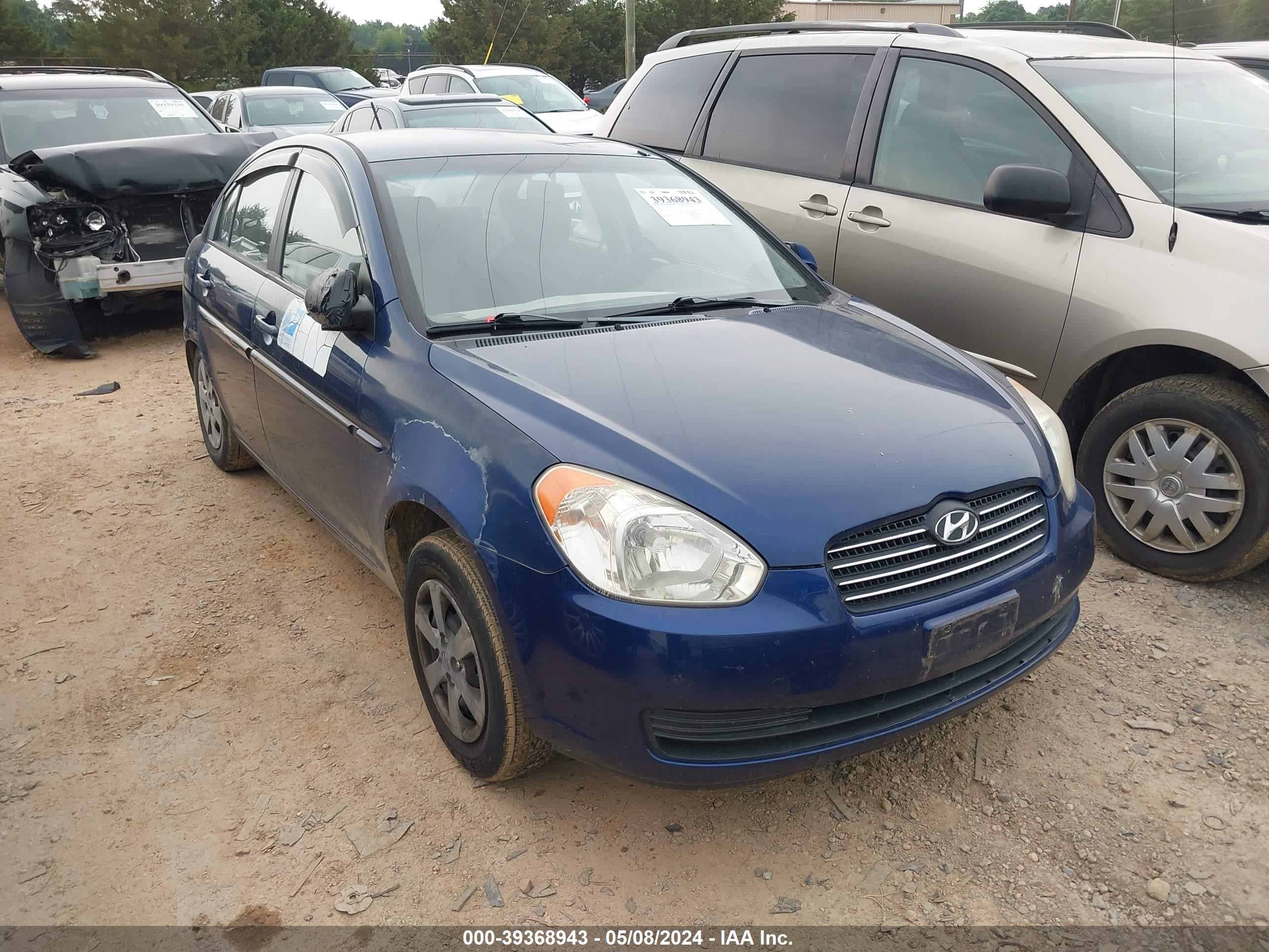 HYUNDAI ACCENT 2008 kmhcn46c98u258704