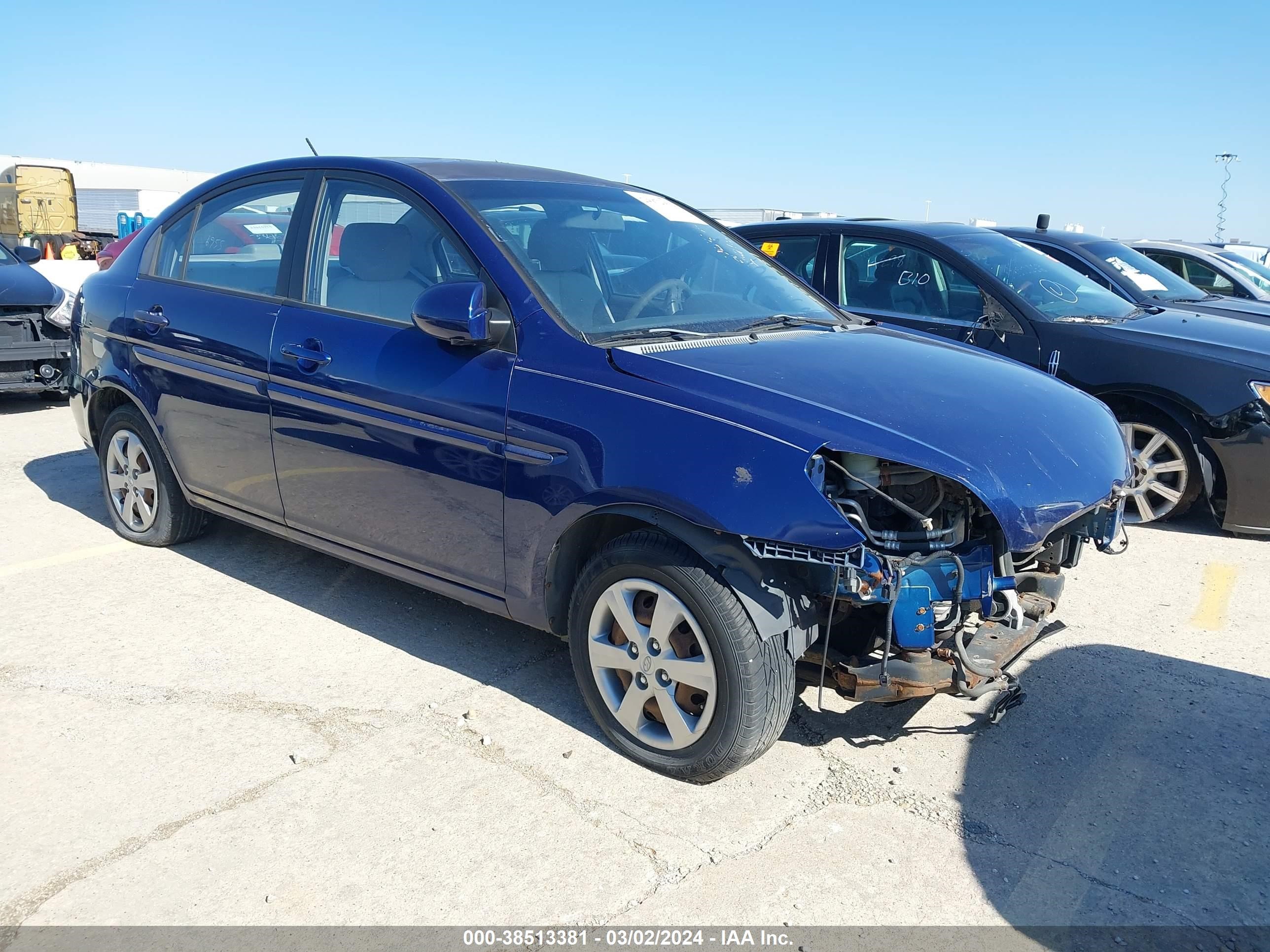 HYUNDAI ACCENT 2008 kmhcn46cx8u279898