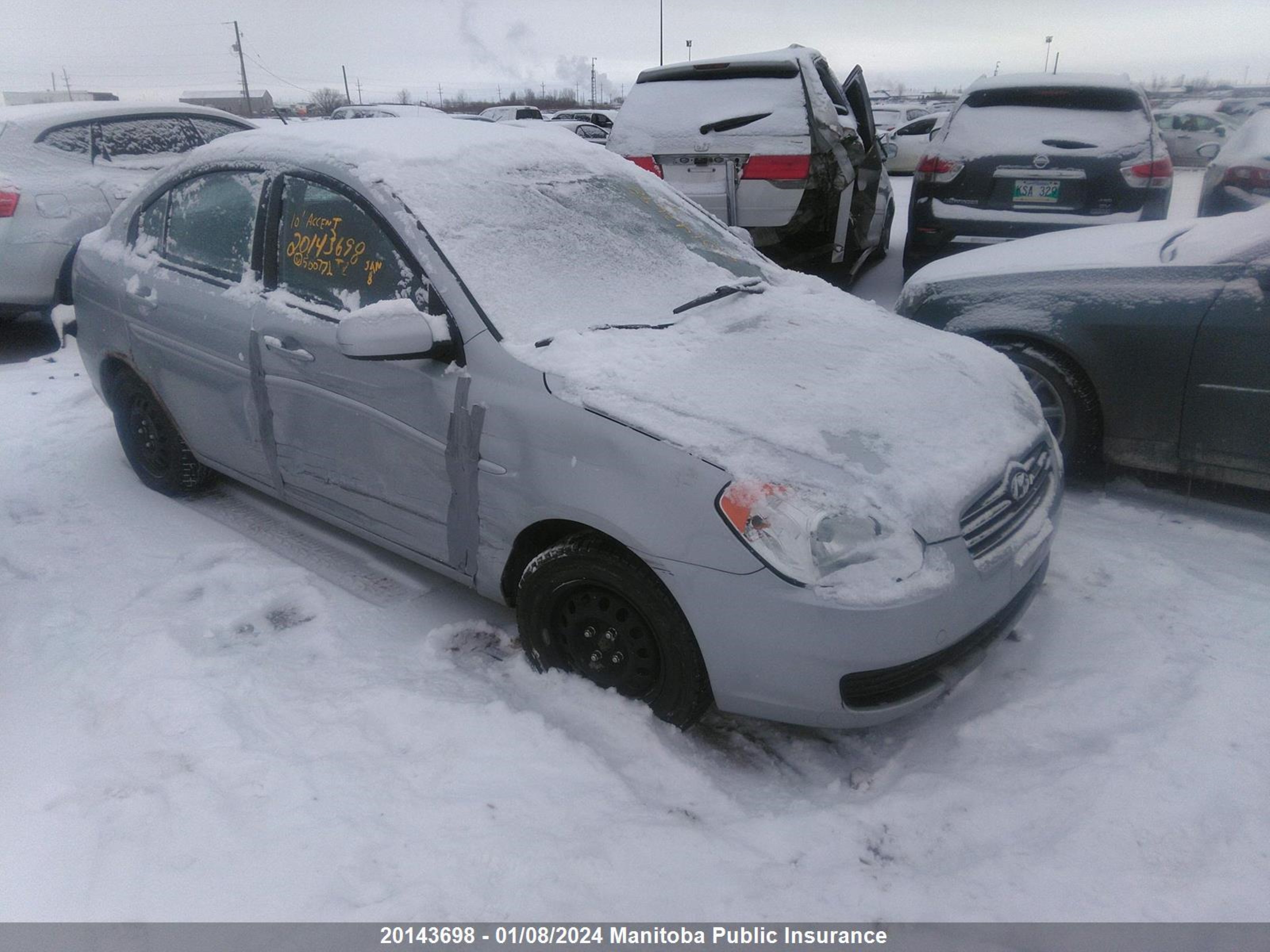 HYUNDAI ACCENT 2010 kmhcn4bc5au500772