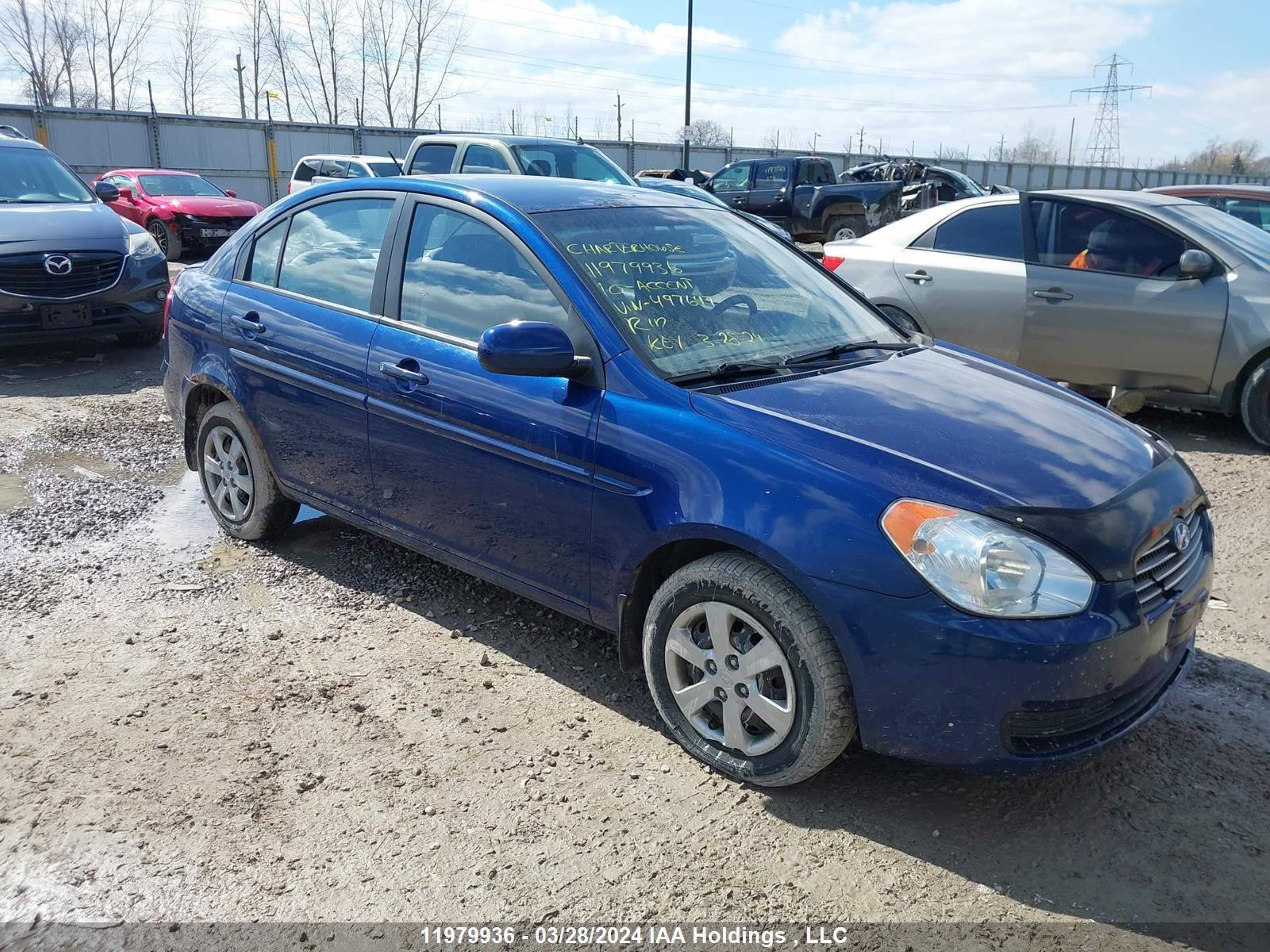 HYUNDAI ACCENT 2010 kmhcn4bc7au497647