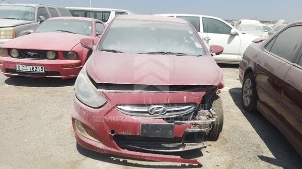 HYUNDAI ACCENT 2014 kmhct41b8eu634244