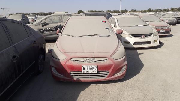 HYUNDAI ACCENT 2013 kmhct41c6du356998