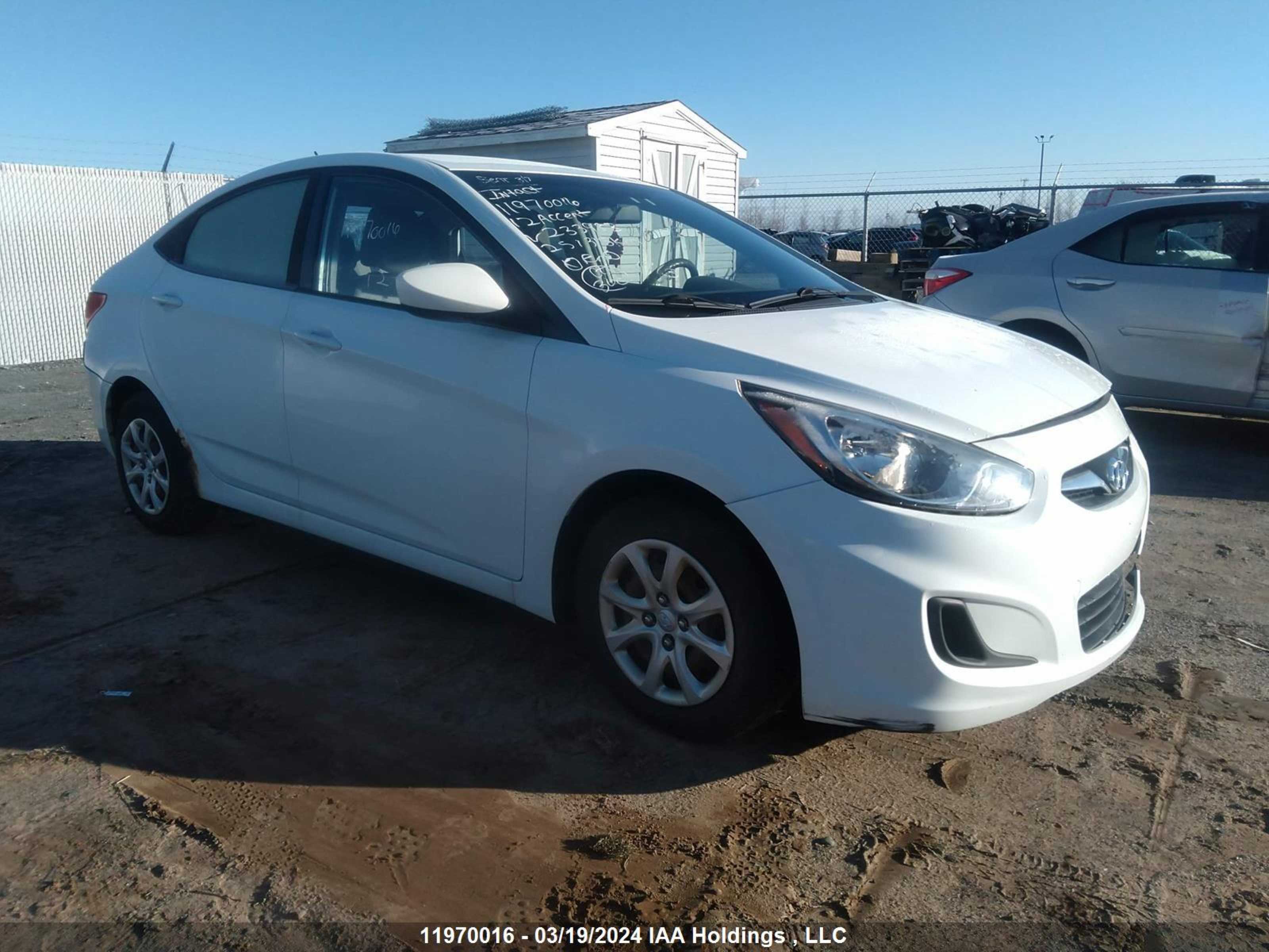 HYUNDAI ACCENT 2012 kmhct4ae3cu233983