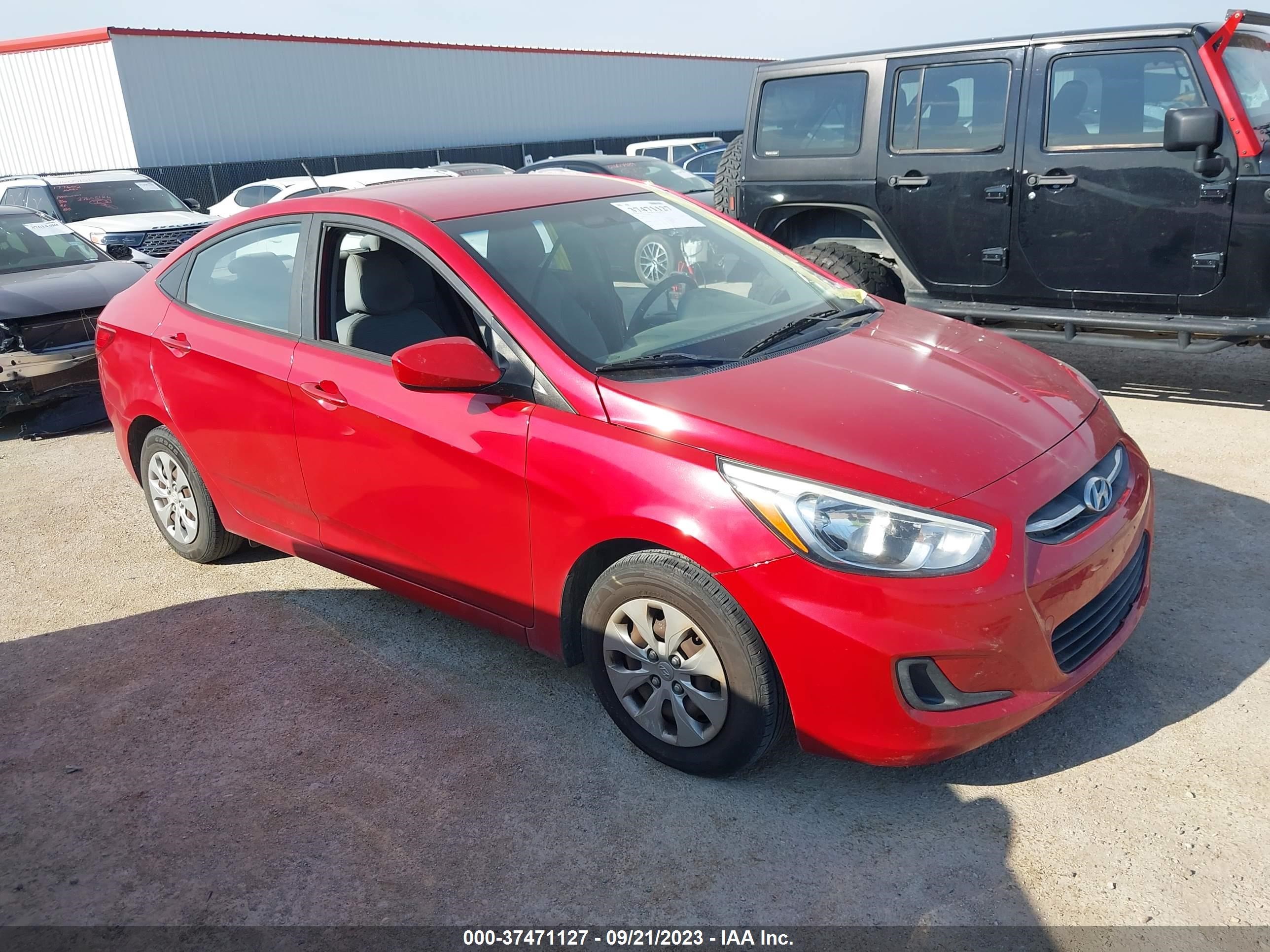 HYUNDAI ACCENT 2016 kmhct4ae3gu078227