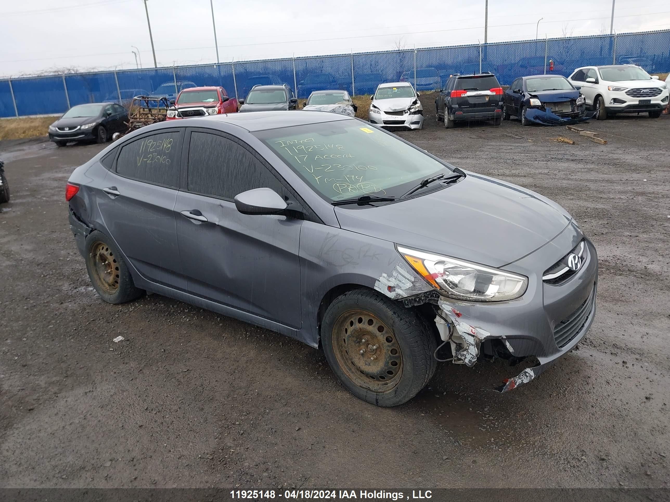 HYUNDAI ACCENT 2017 kmhct4ae4hu230100