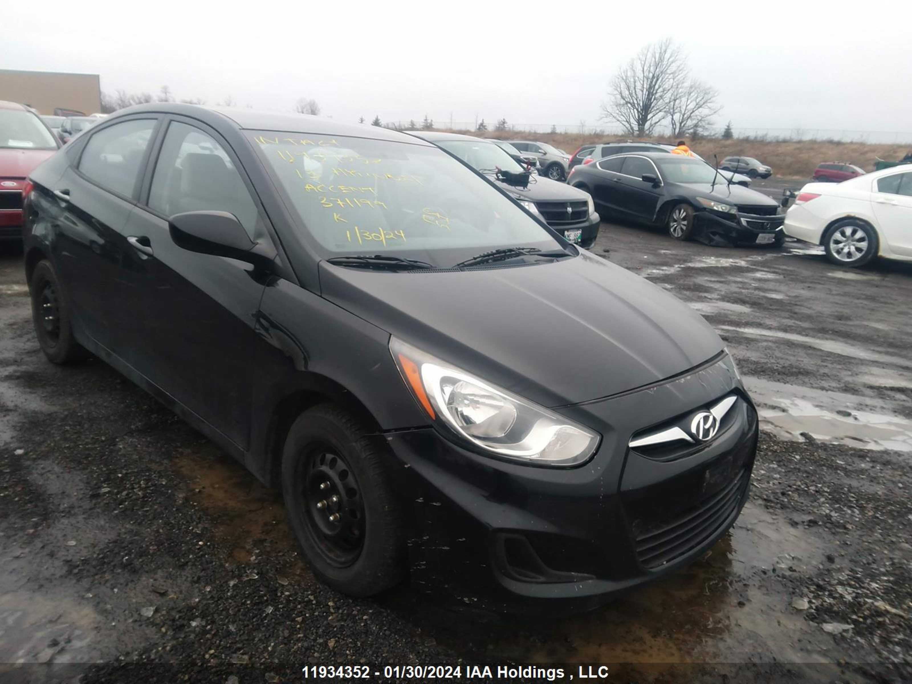 HYUNDAI ACCENT 2013 kmhct4ae5du371199