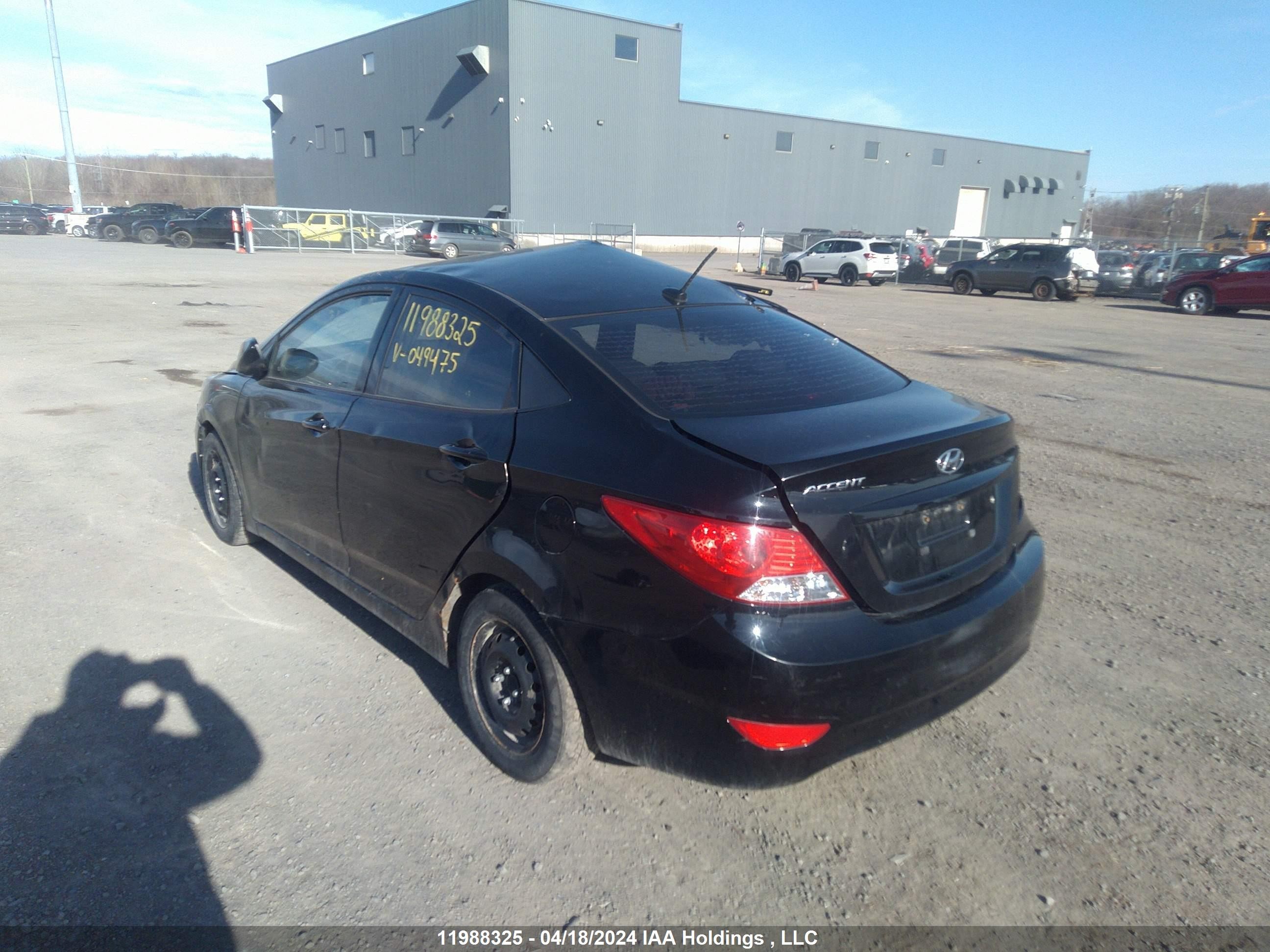 HYUNDAI ACCENT 2012 kmhct4ae6cu049475