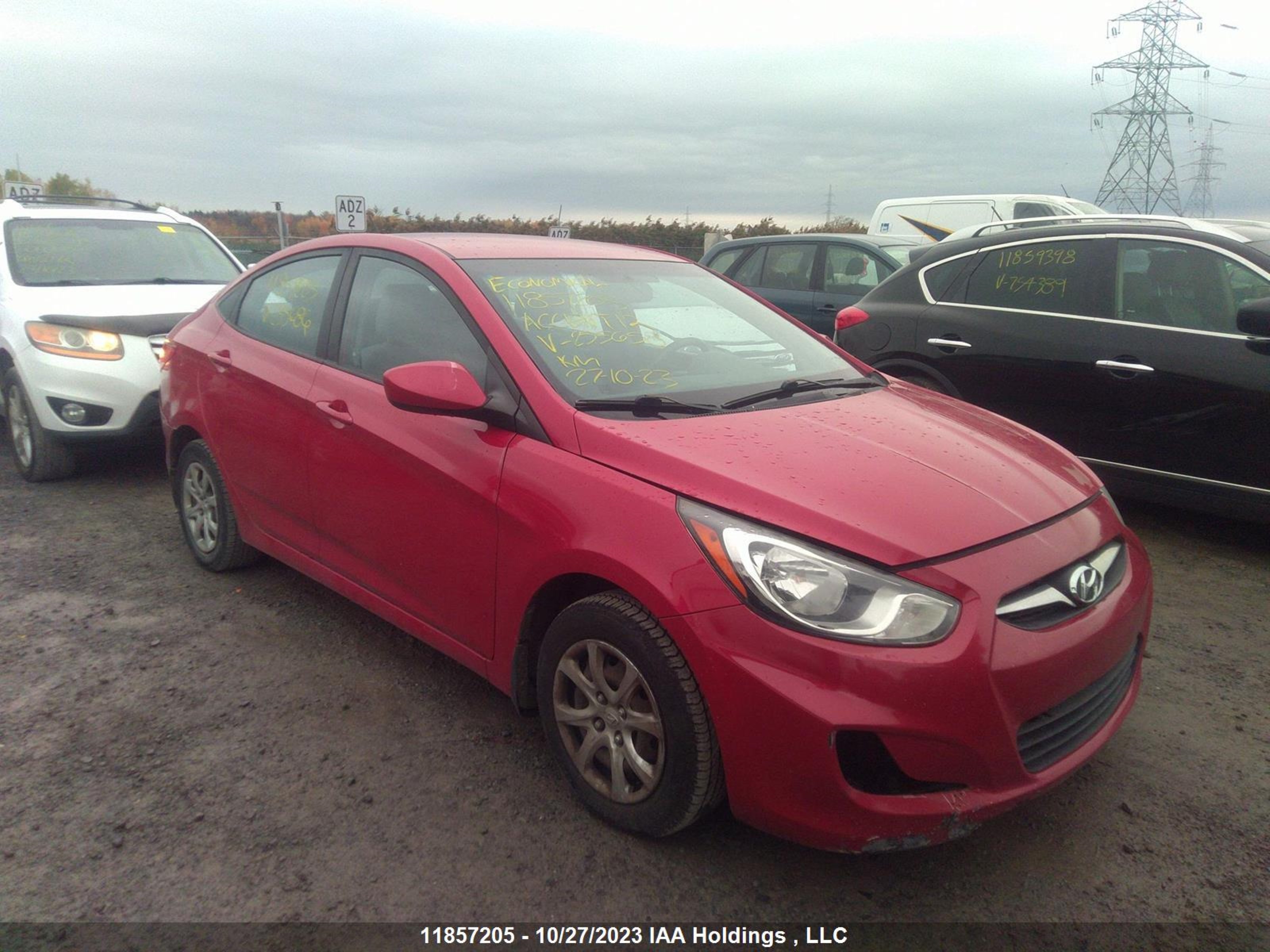 HYUNDAI ACCENT 2012 kmhct4ae8cu255686