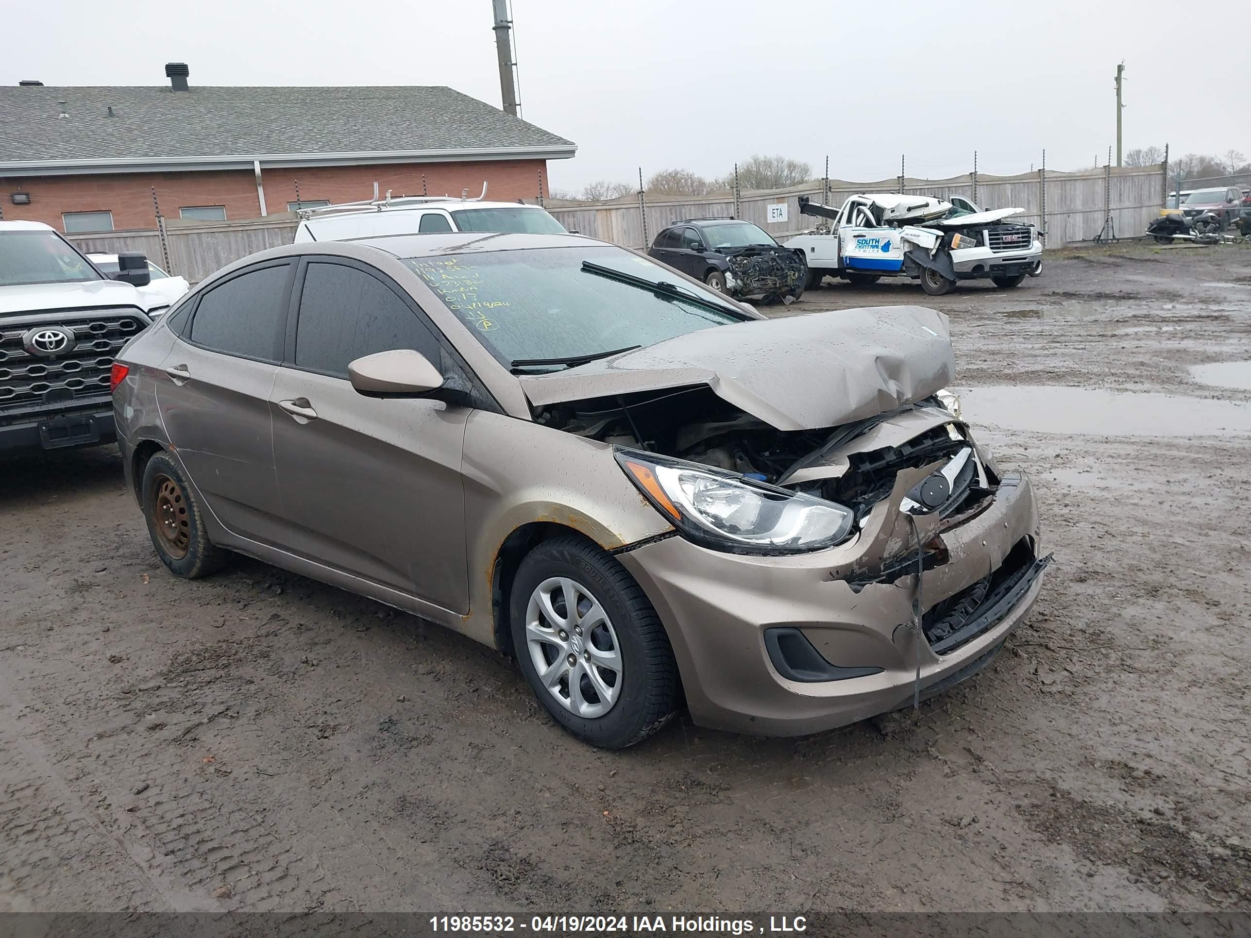 HYUNDAI ACCENT 2014 kmhct4ae9eu731866