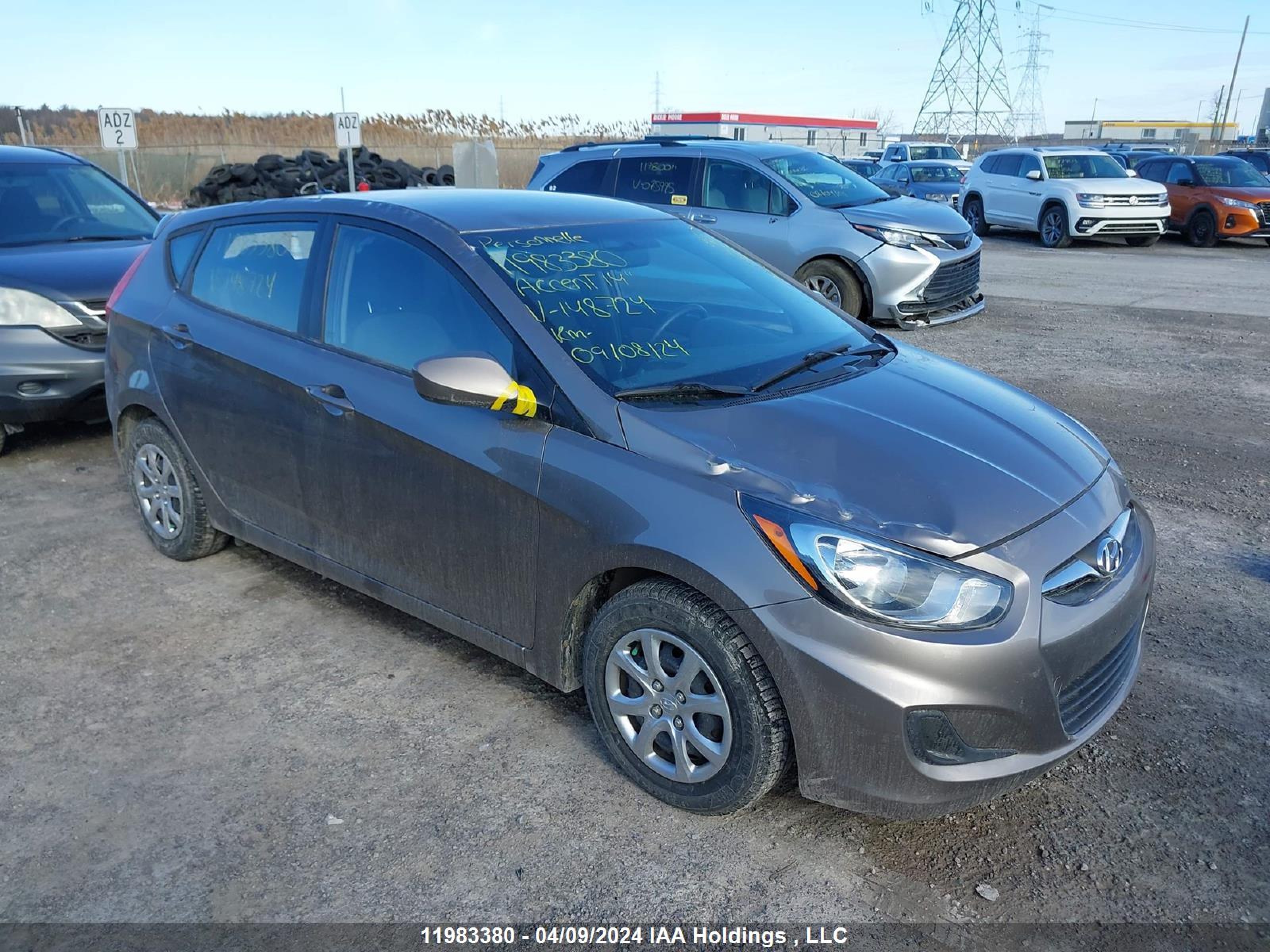 HYUNDAI ACCENT 2014 kmhct5ae2eu148724