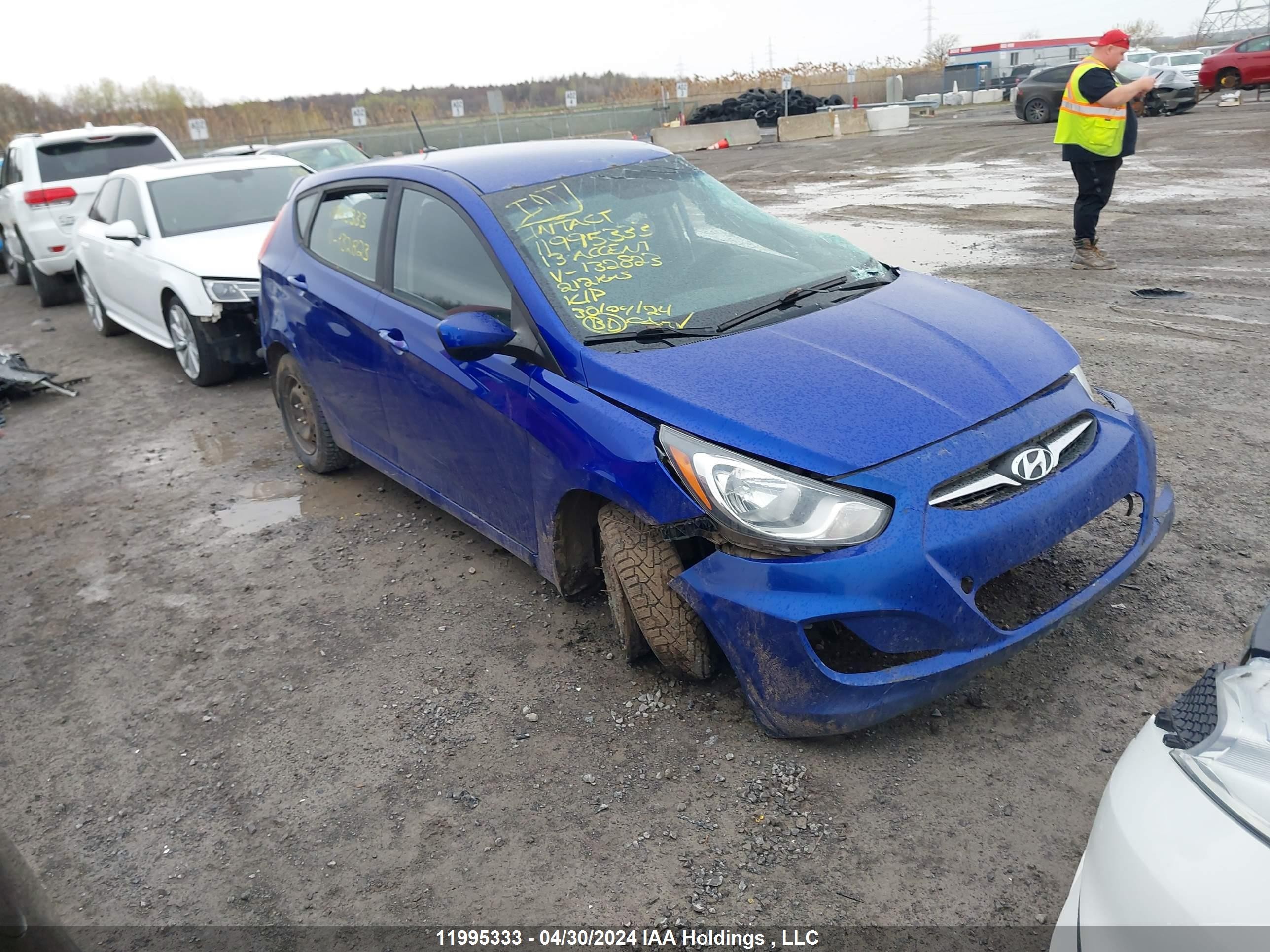 HYUNDAI ACCENT 2013 kmhct5ae3du132823