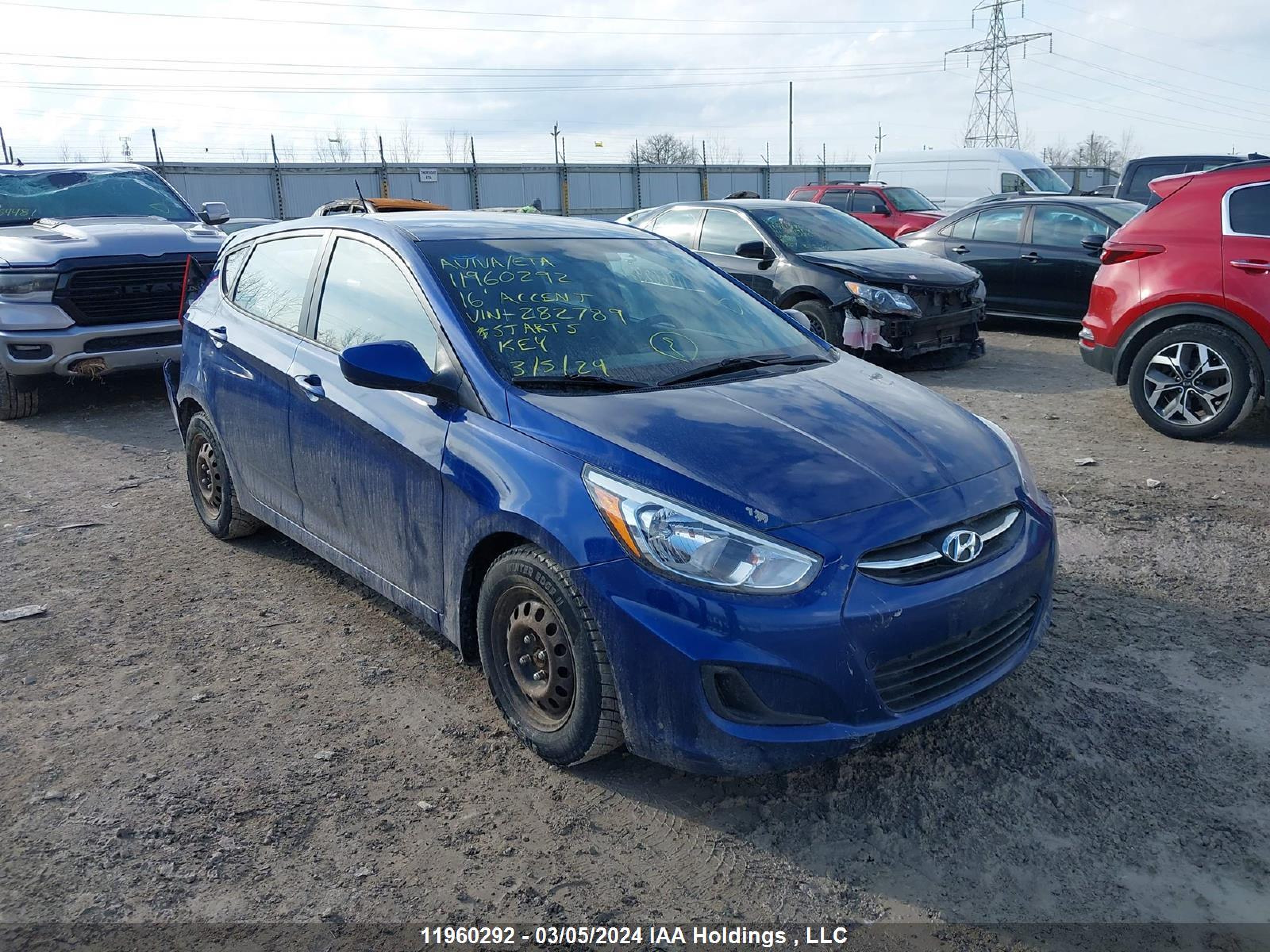 HYUNDAI ACCENT 2016 kmhct5ae5gu282789