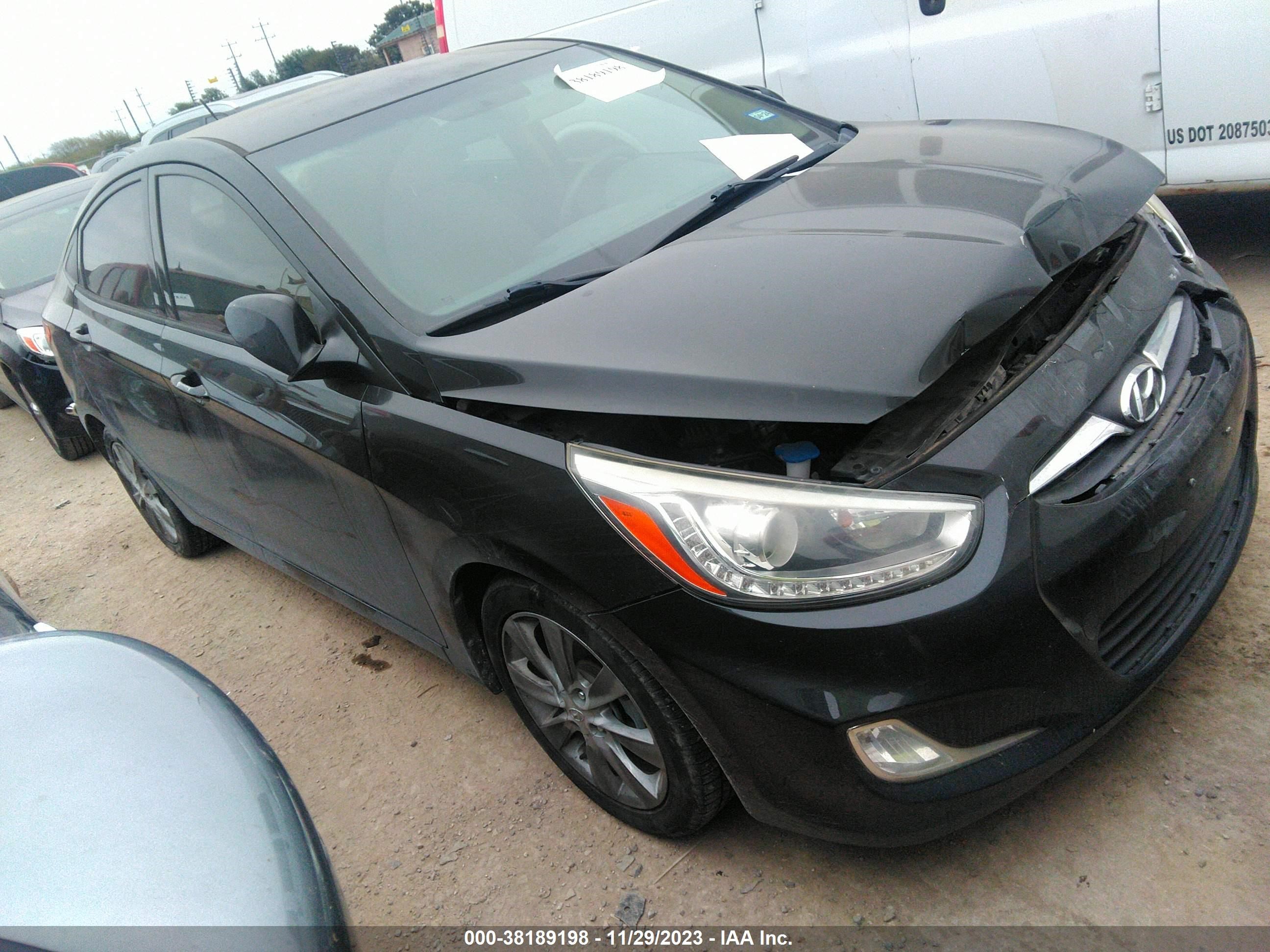 HYUNDAI ACCENT 2014 kmhcu4ae9eu749202