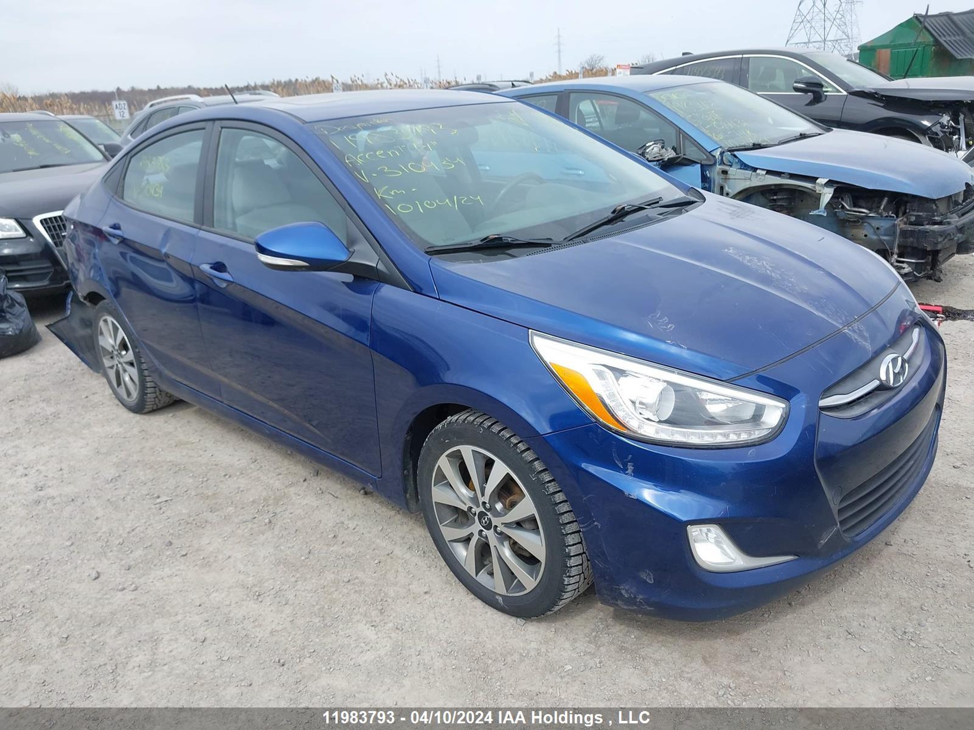 HYUNDAI ACCENT 2017 kmhcu4aexhu310434