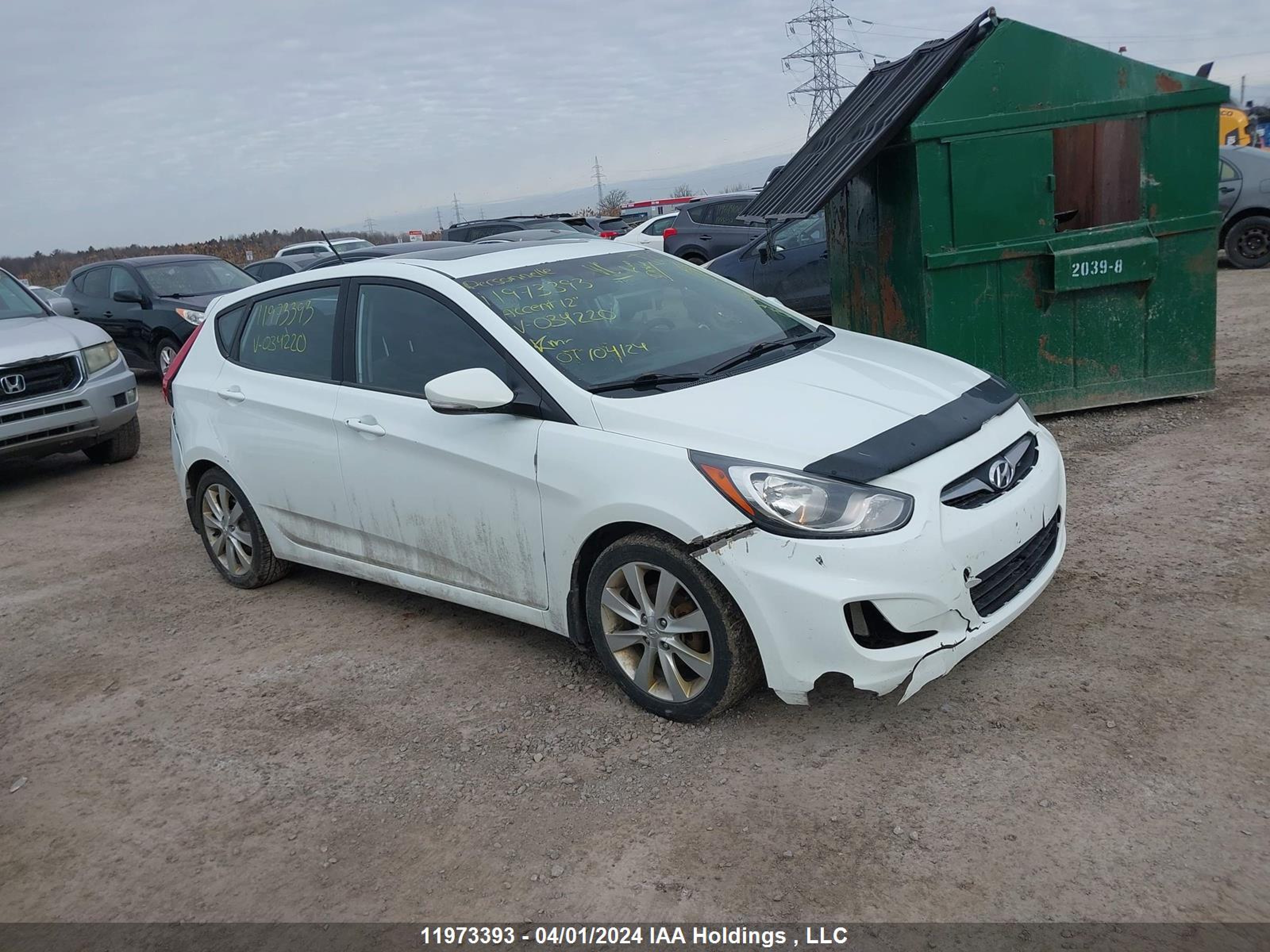 HYUNDAI ACCENT 2012 kmhcu5ae4cu034220