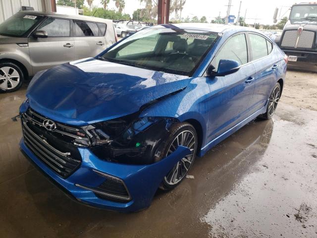 HYUNDAI ELANTRA 2018 kmhd04lb1ju596568