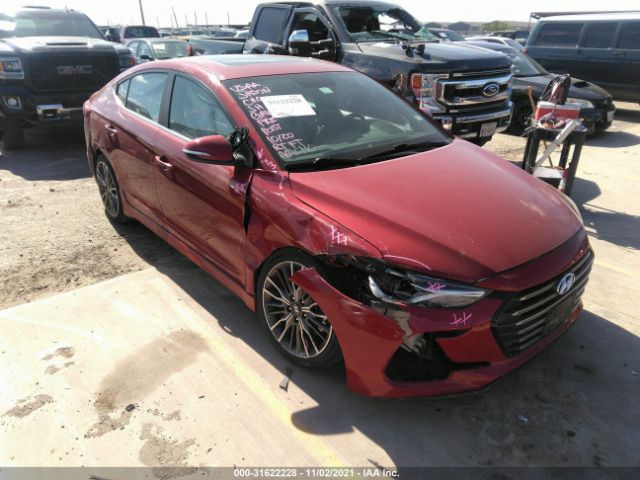 HYUNDAI ELANTRA 2018 kmhd04lb2ju456383