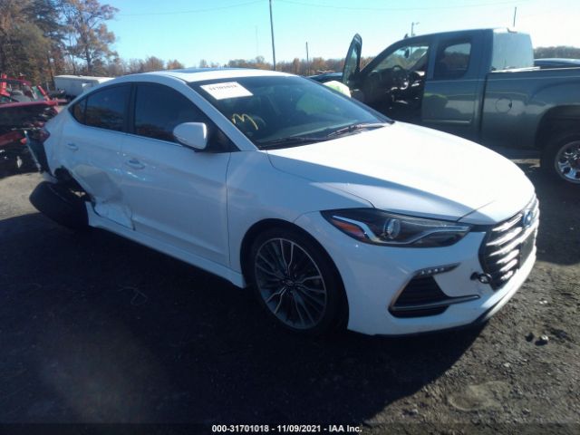 HYUNDAI ELANTRA 2018 kmhd04lb8ju679317