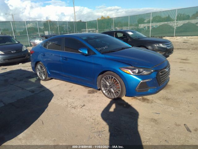 HYUNDAI ELANTRA 2018 kmhd04lb9ju467476