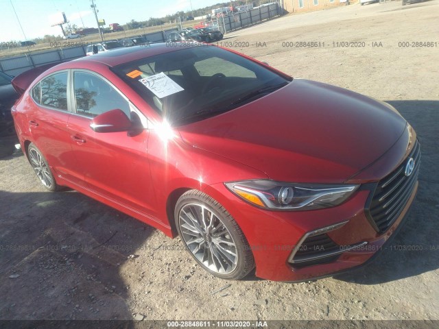 HYUNDAI ELANTRA 2018 kmhd04lb9ju483225