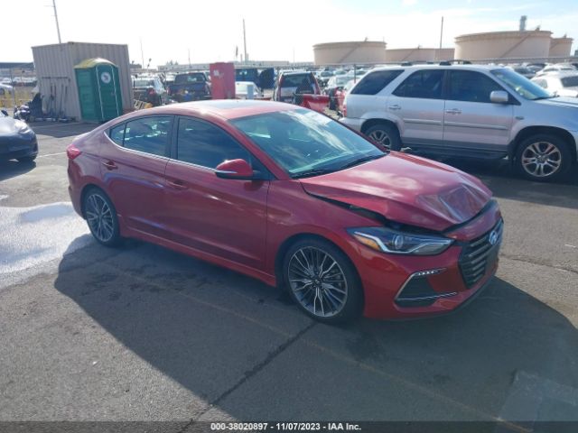 HYUNDAI ELANTRA 2018 kmhd04lbxju525823