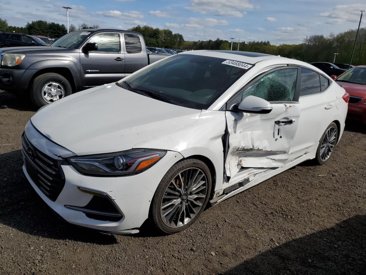 HYUNDAI ELANTRA 2018 kmhd04lbxju545537