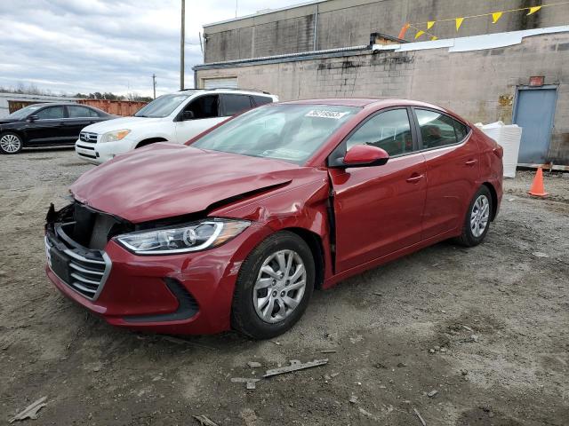 HYUNDAI ELANTRA SE 2017 kmhd74lf1hu394256