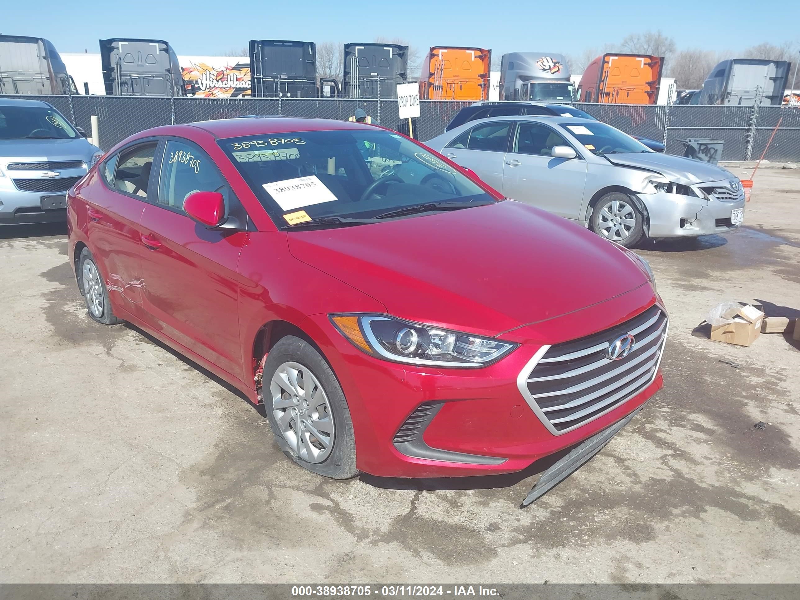 HYUNDAI ELANTRA 2017 kmhd74lf3hu391844