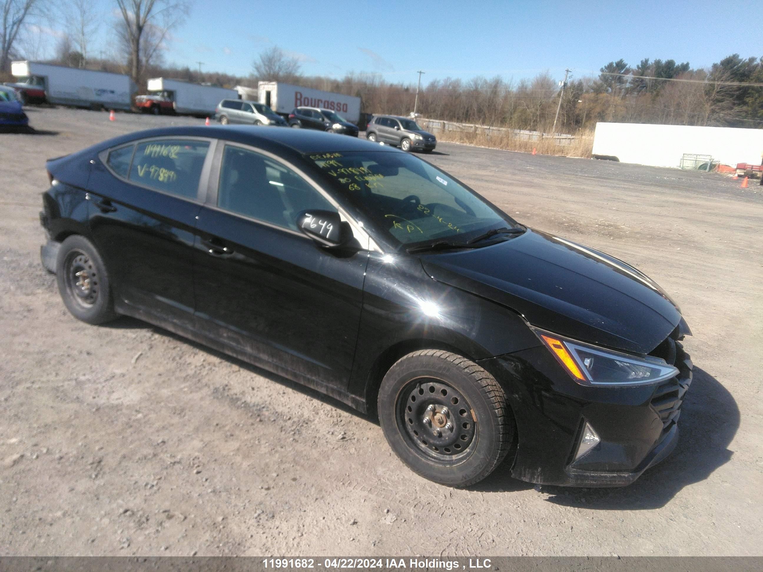 HYUNDAI ELANTRA 2020 kmhd74lf5lu978491