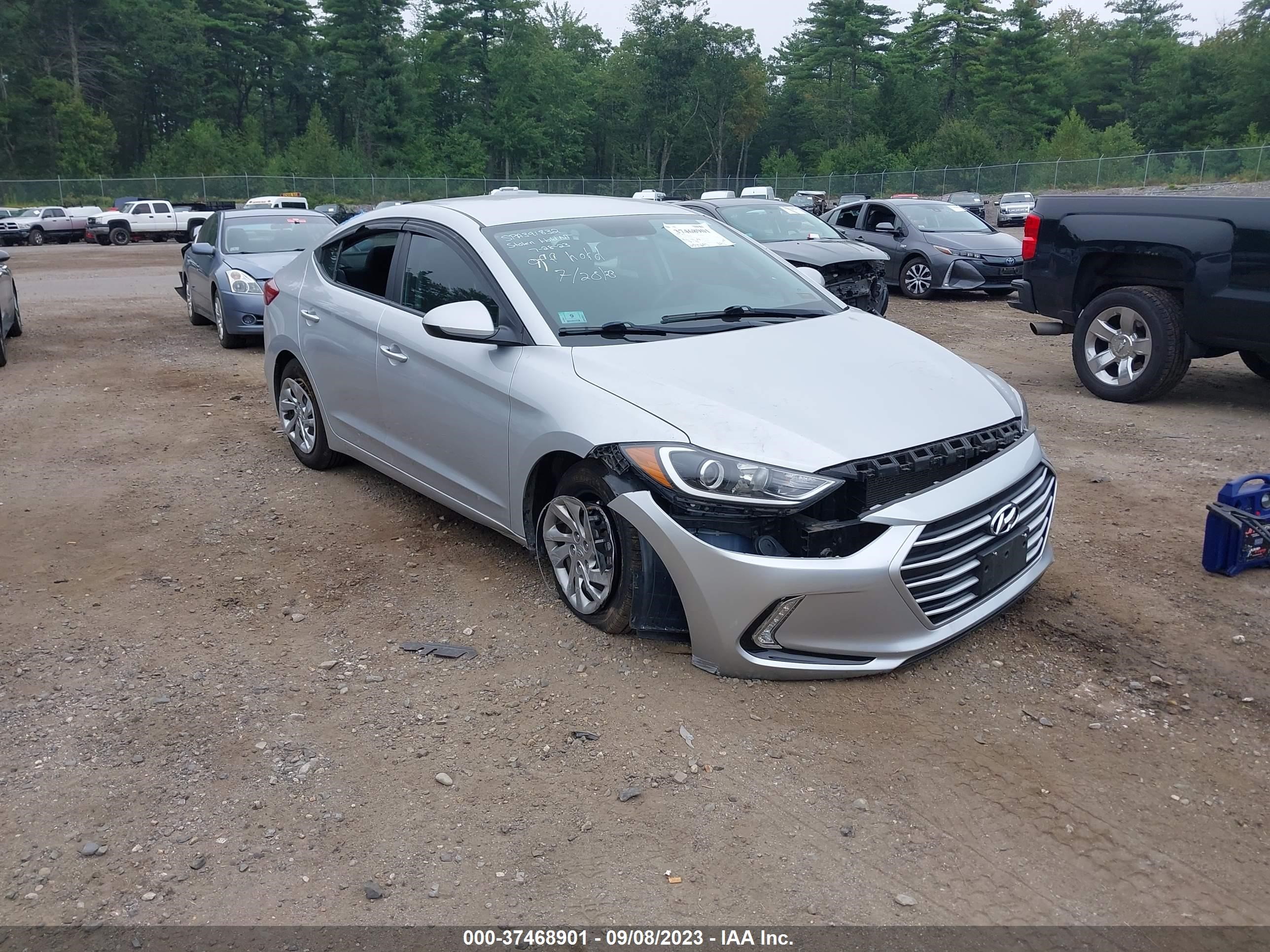 HYUNDAI ELANTRA 2018 kmhd74lf6ju512291