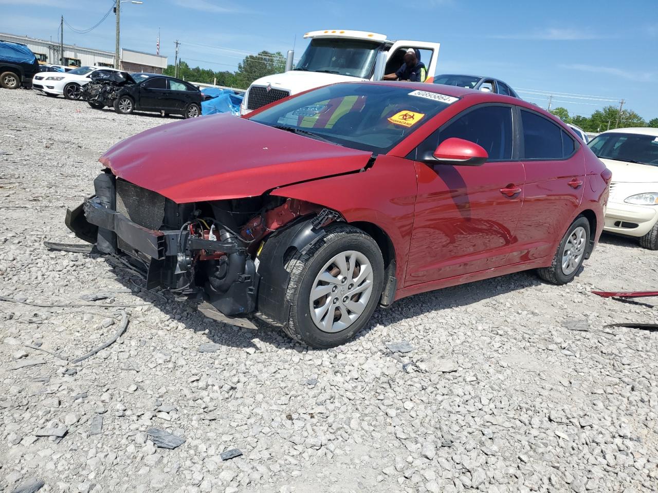 HYUNDAI ELANTRA 2018 kmhd74lf7ju563752