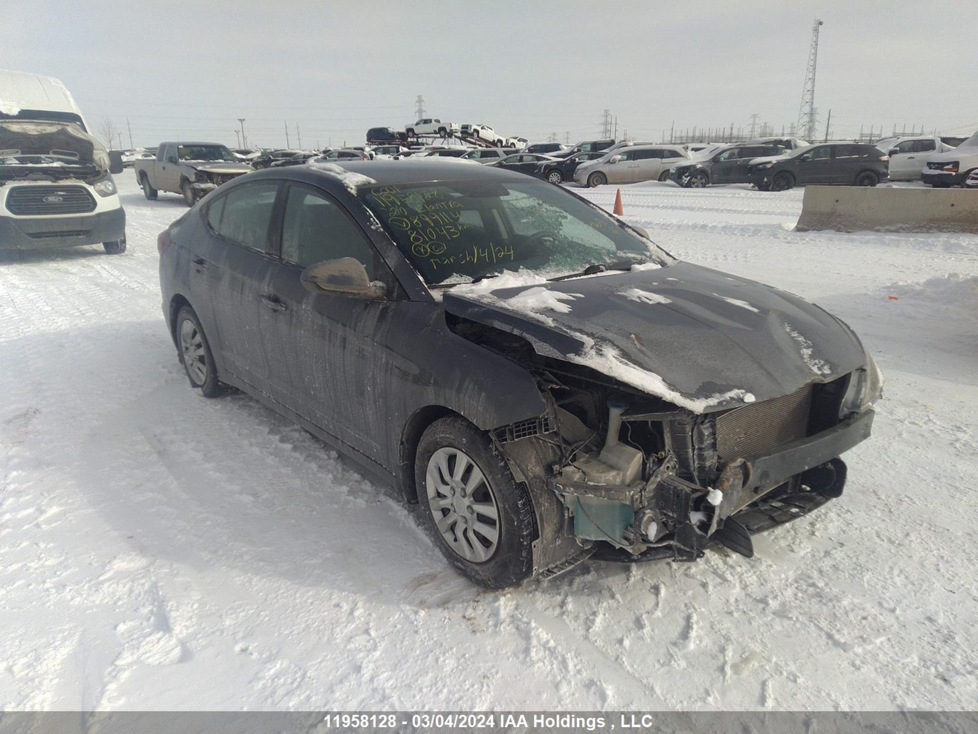 HYUNDAI ELANTRA 2020 kmhd74lf7lu899114