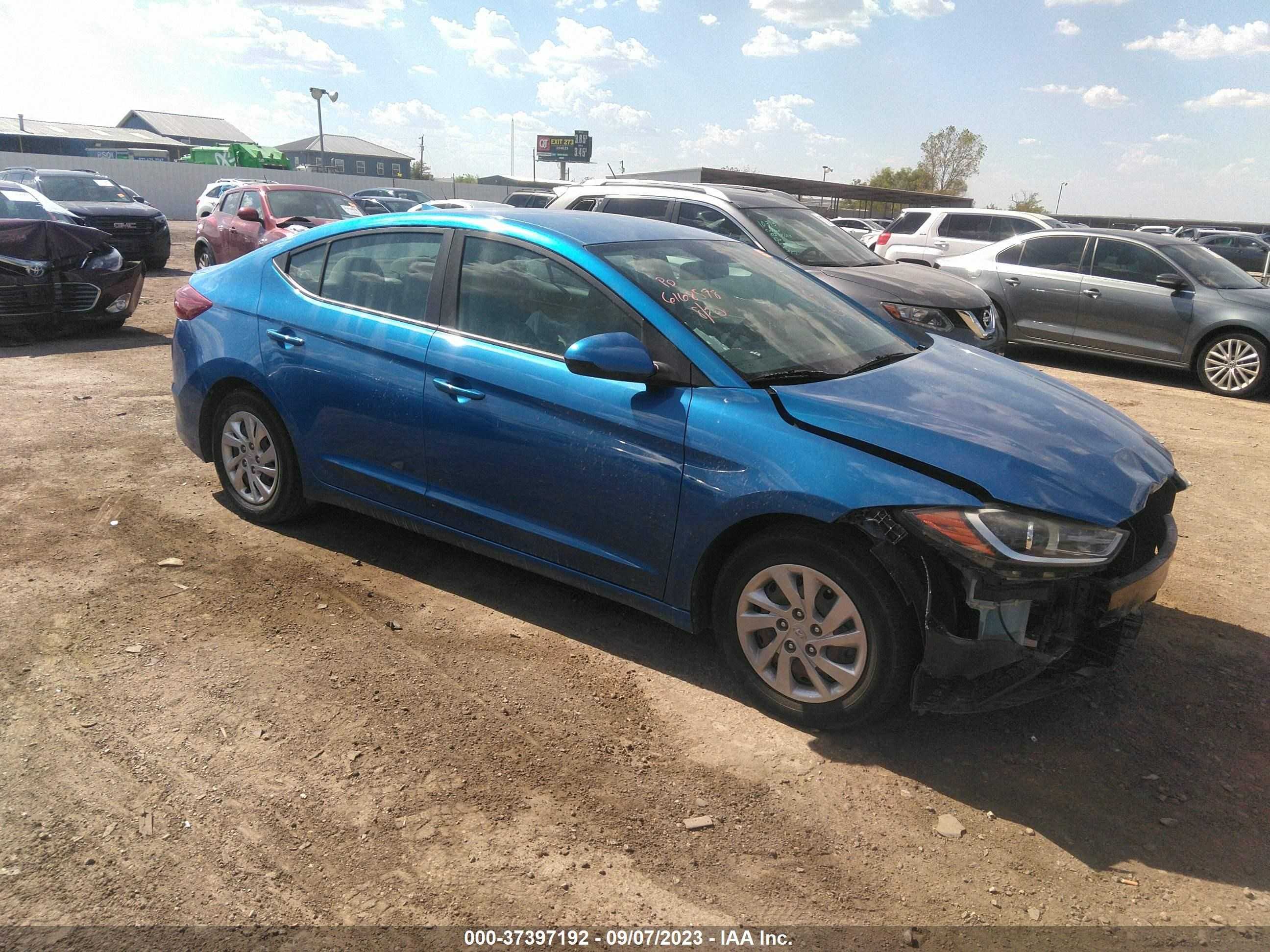 HYUNDAI ELANTRA 2017 kmhd74lfxhu431658