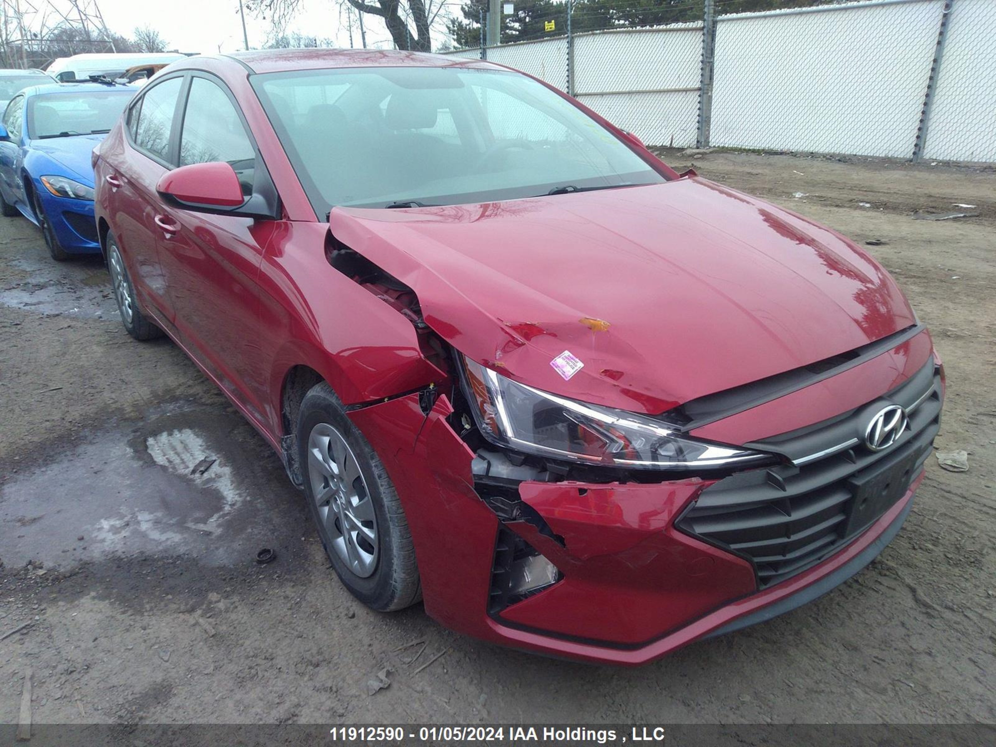 HYUNDAI ELANTRA 2020 kmhd74lfxlu006482