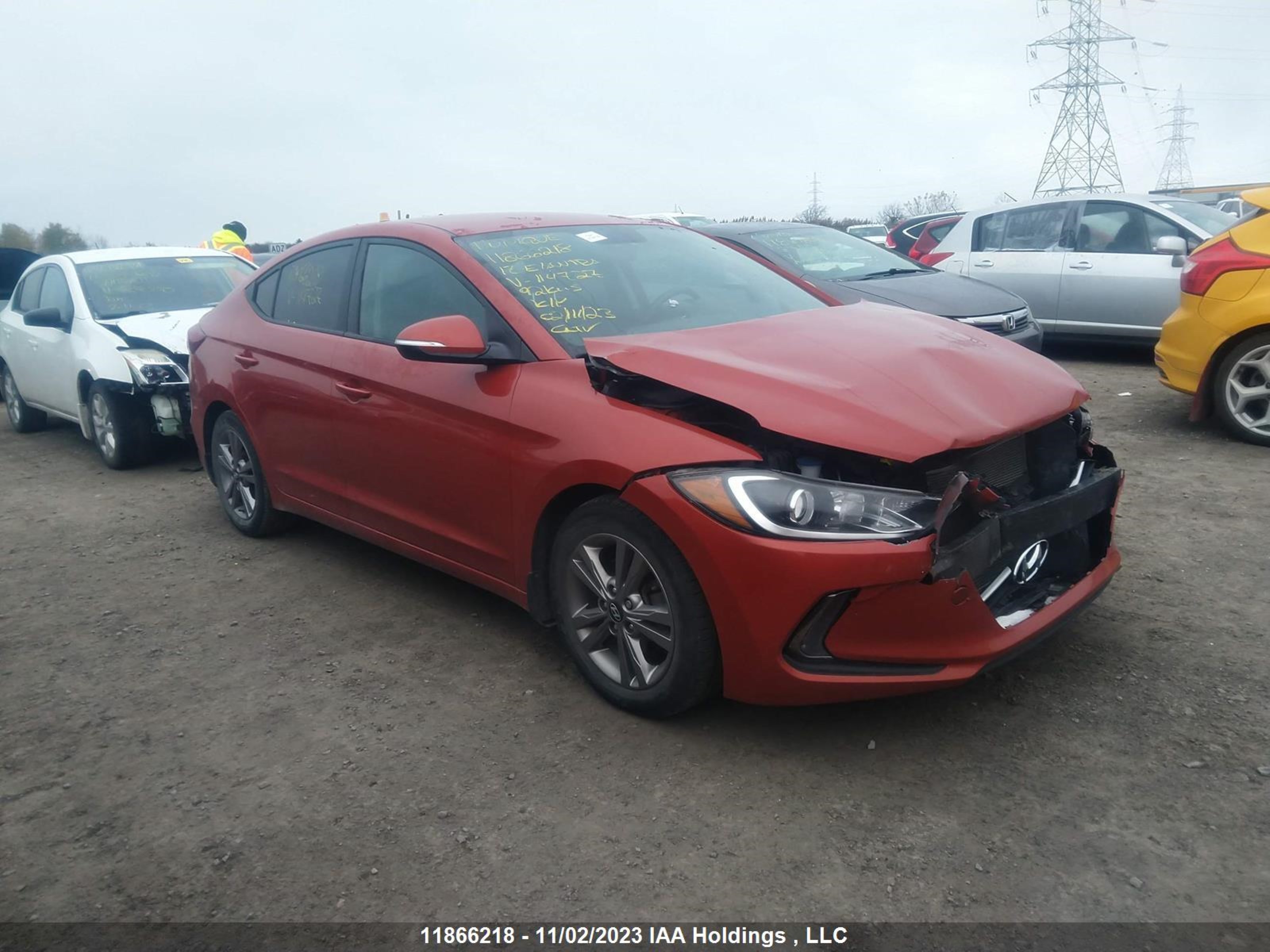 HYUNDAI ELANTRA 2017 kmhd84lf0hu114727