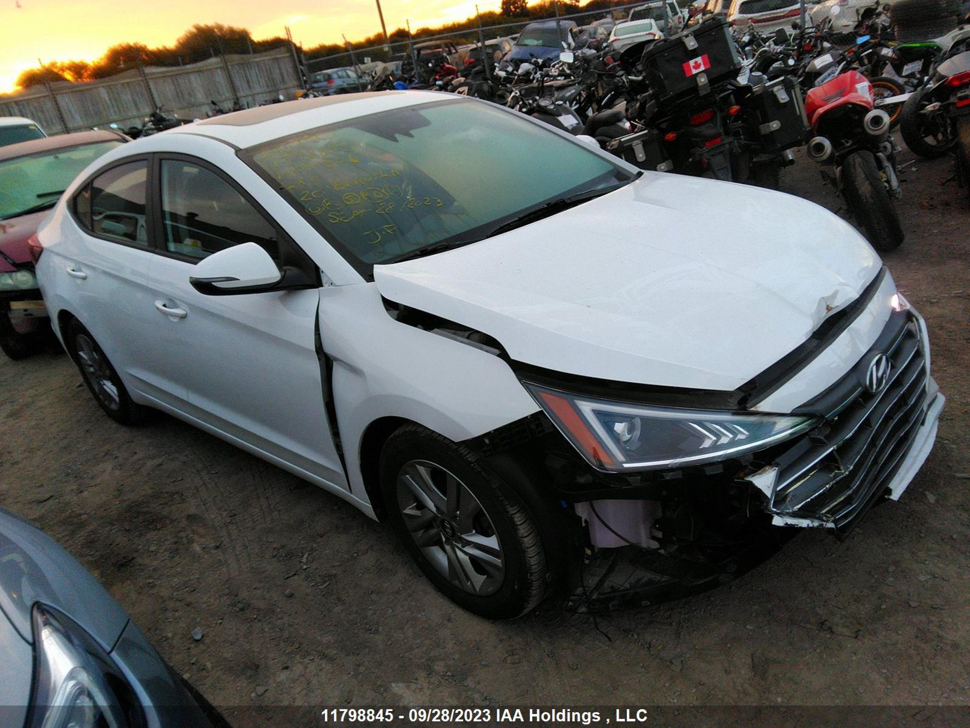 HYUNDAI ELANTRA 2020 kmhd84lf0lu091376