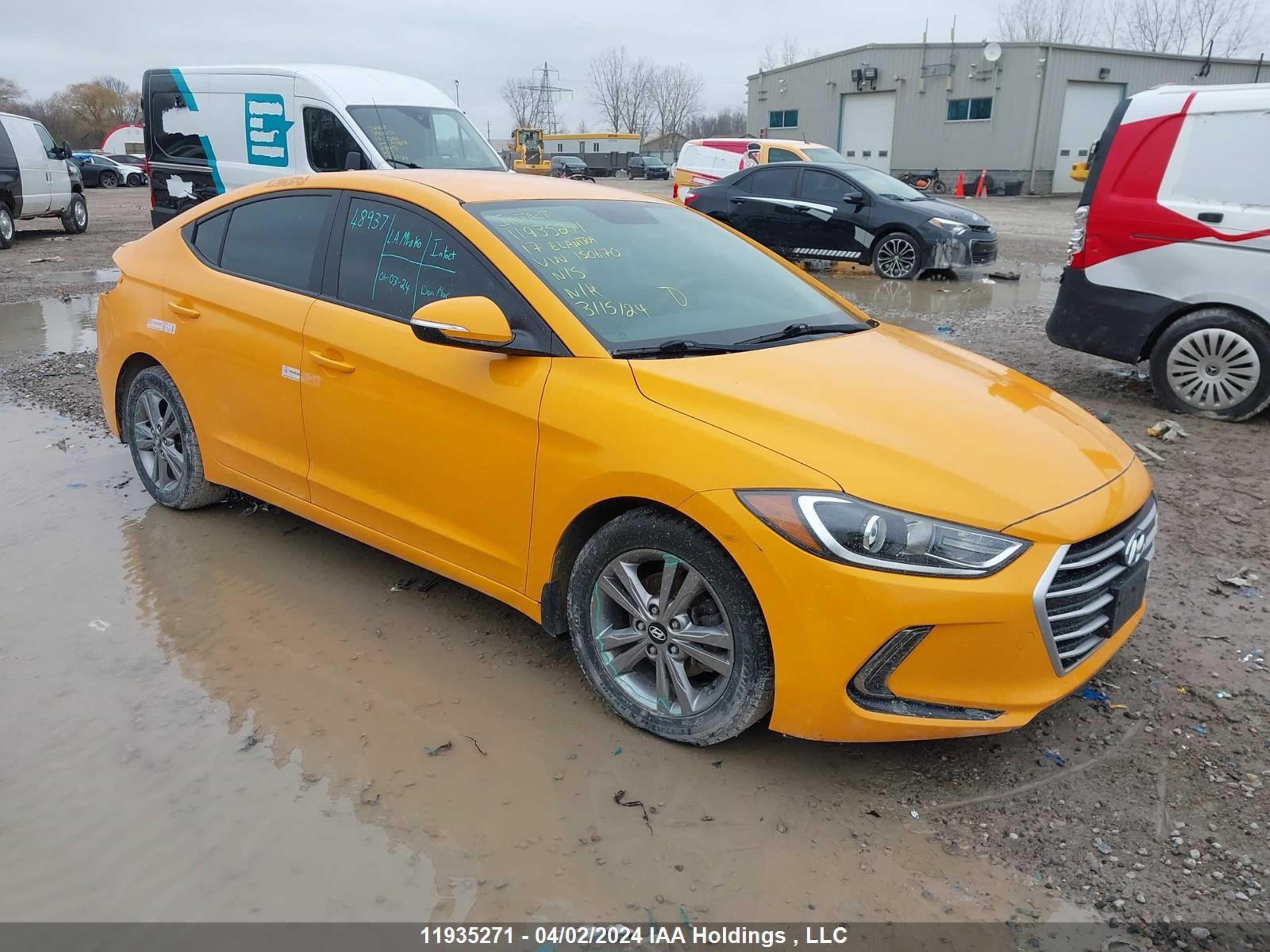 HYUNDAI ELANTRA 2017 kmhd84lf1hu150670