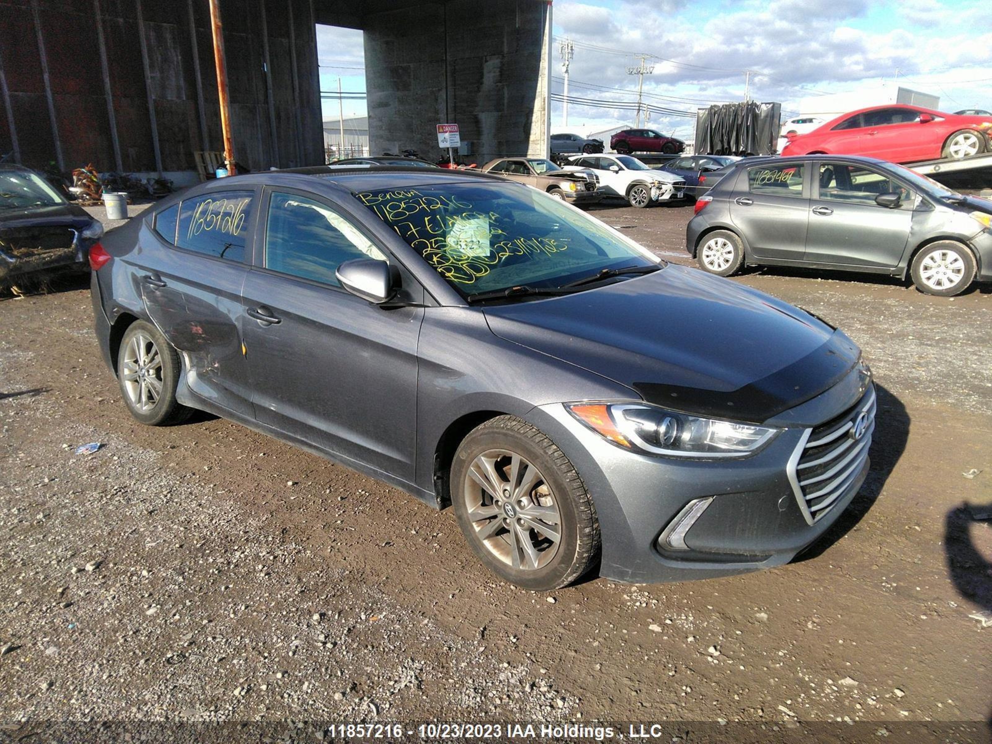 HYUNDAI ELANTRA 2017 kmhd84lf1hu250882