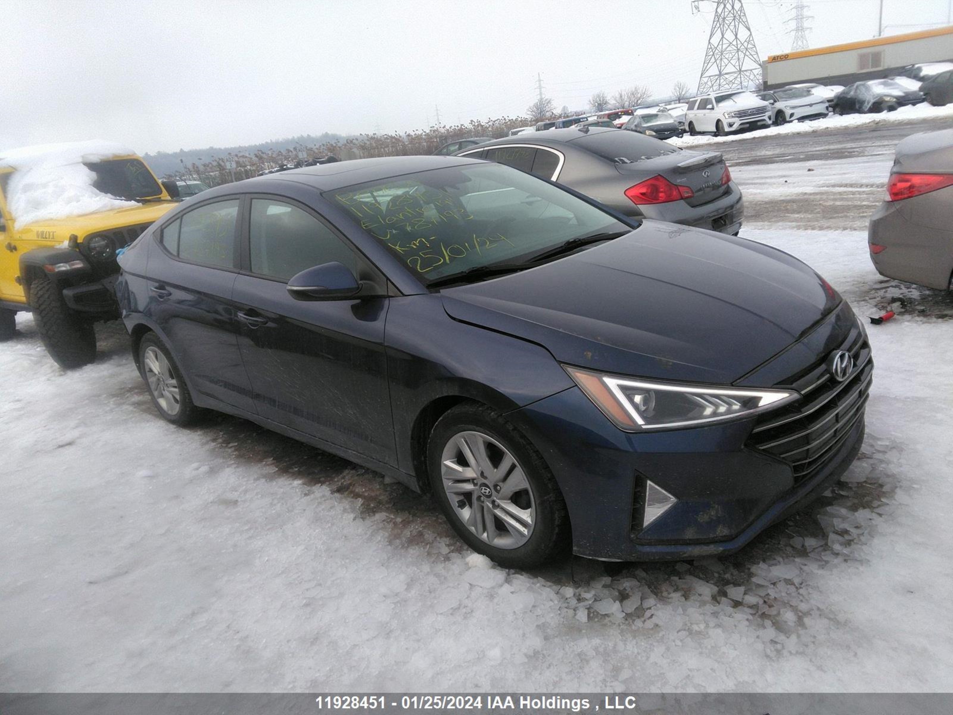 HYUNDAI ELANTRA 2019 kmhd84lf1ku787193