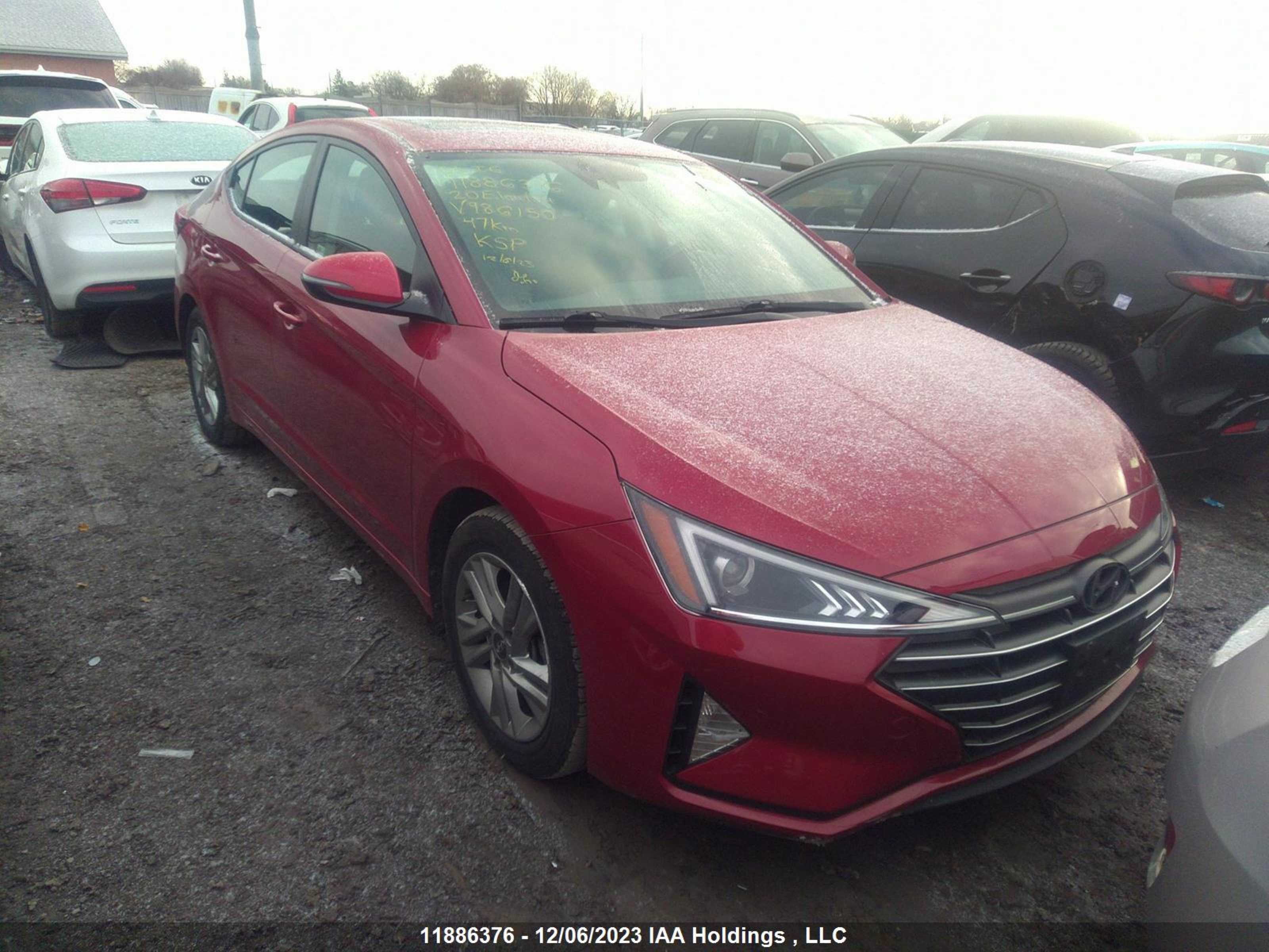 HYUNDAI ELANTRA 2020 kmhd84lf1lu986150