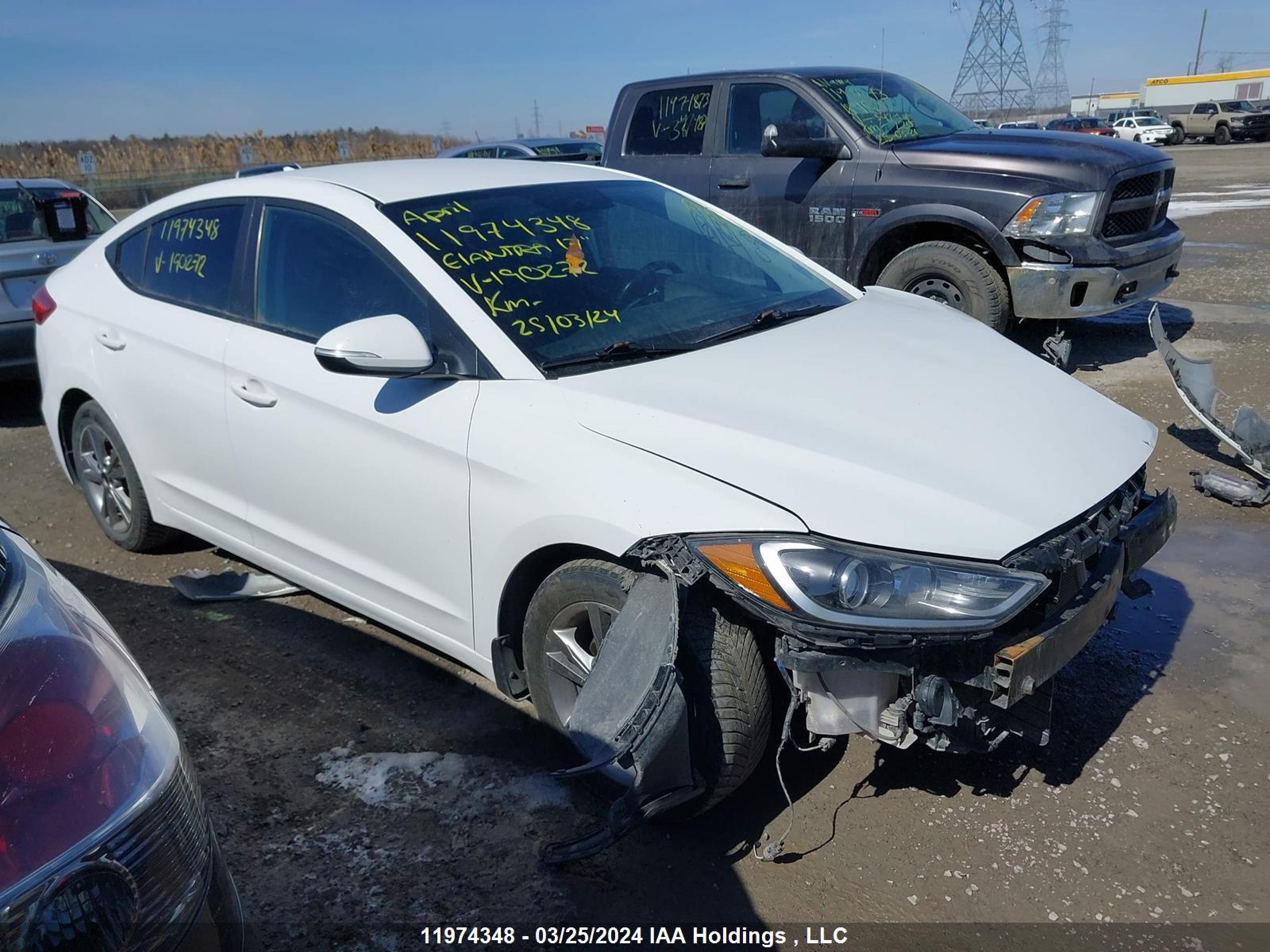 HYUNDAI ELANTRA 2017 kmhd84lf2hu190272