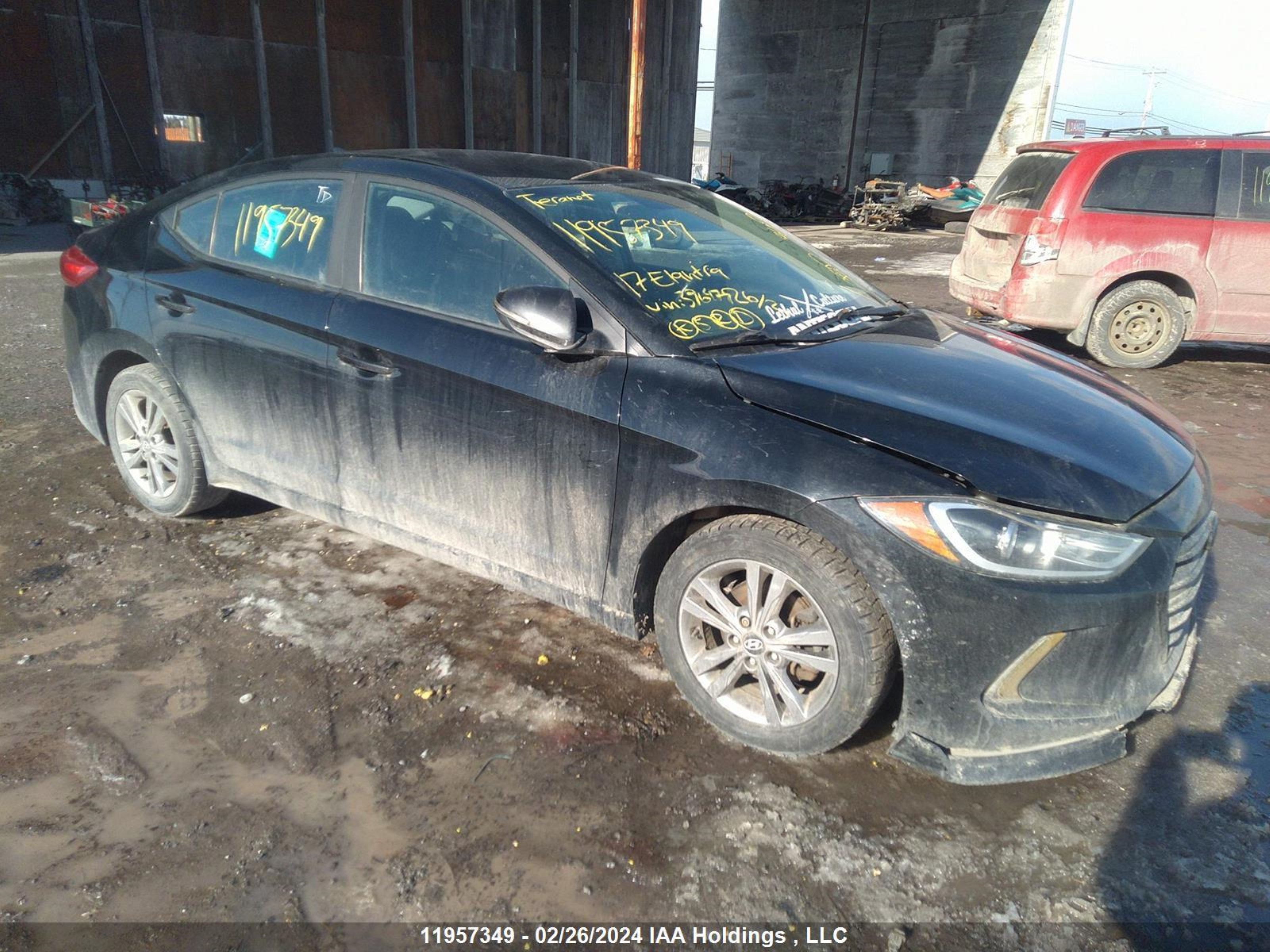 HYUNDAI ELANTRA 2017 kmhd84lf2hu396479