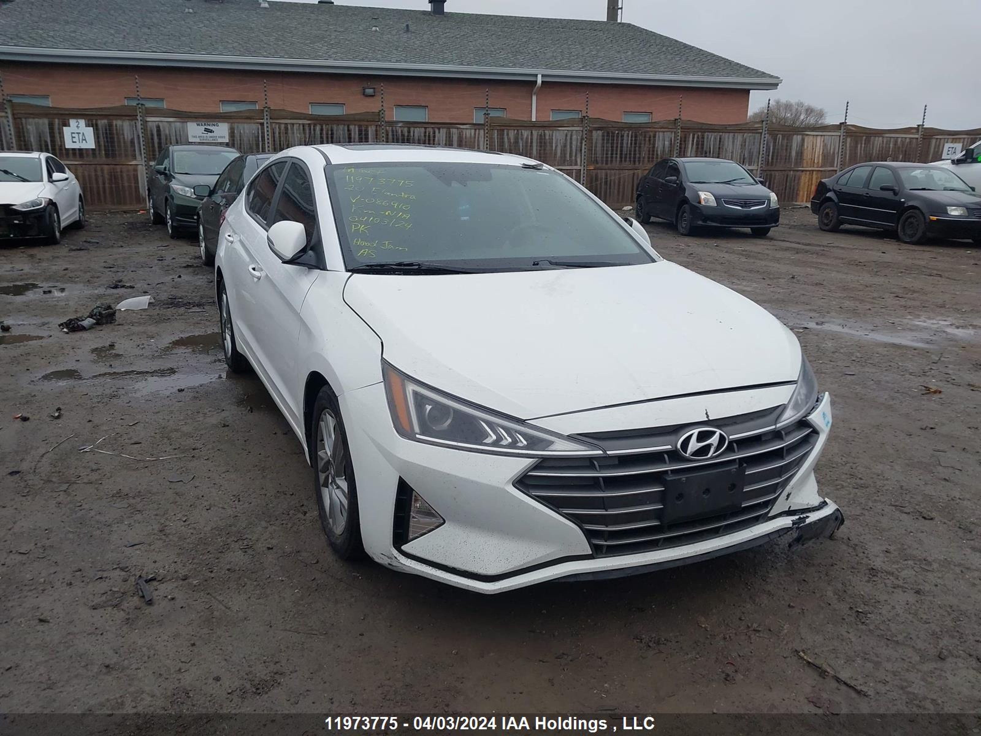 HYUNDAI ELANTRA 2020 kmhd84lf2lu086910