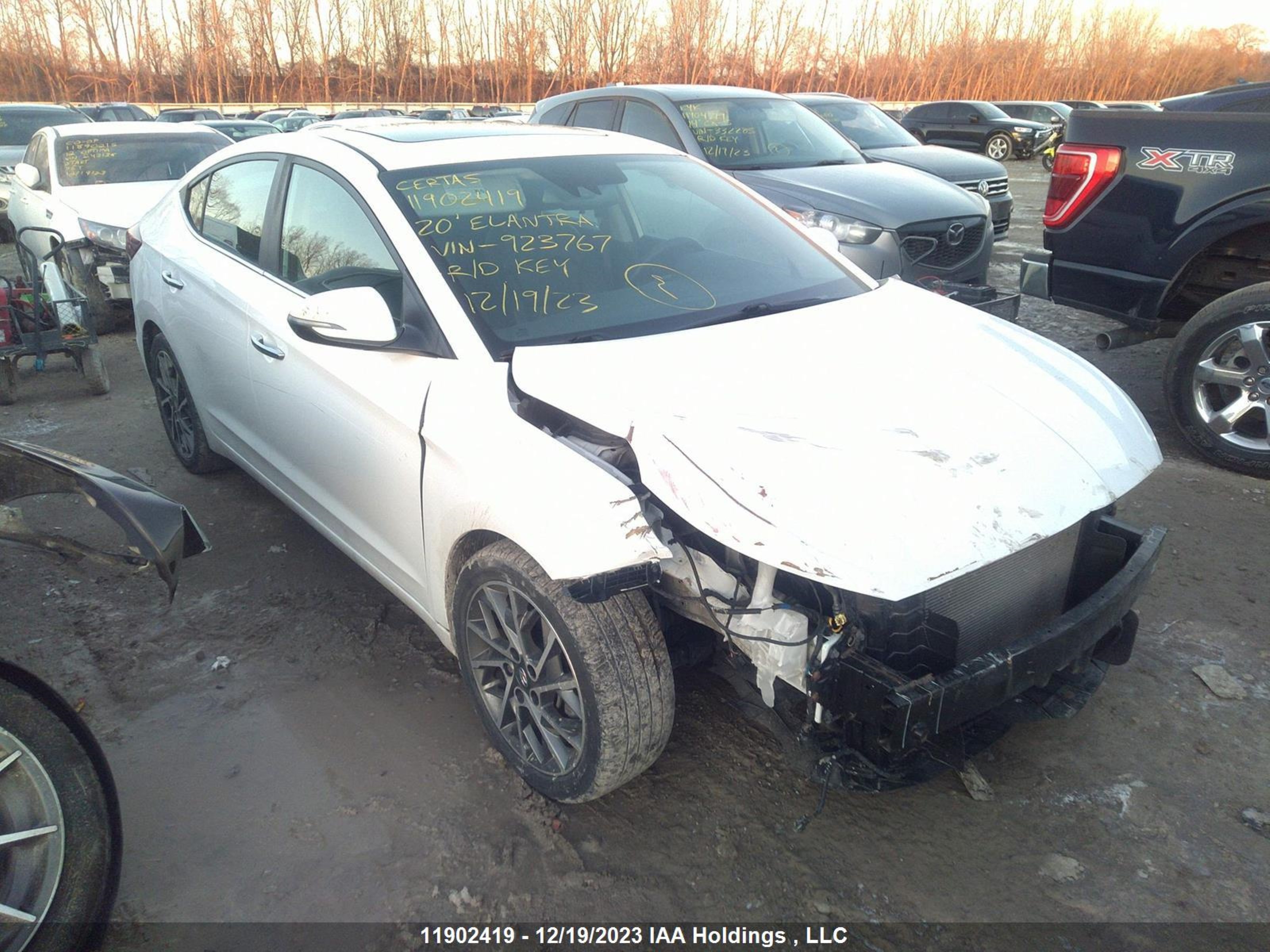 HYUNDAI ELANTRA 2020 kmhd84lf2lu923767